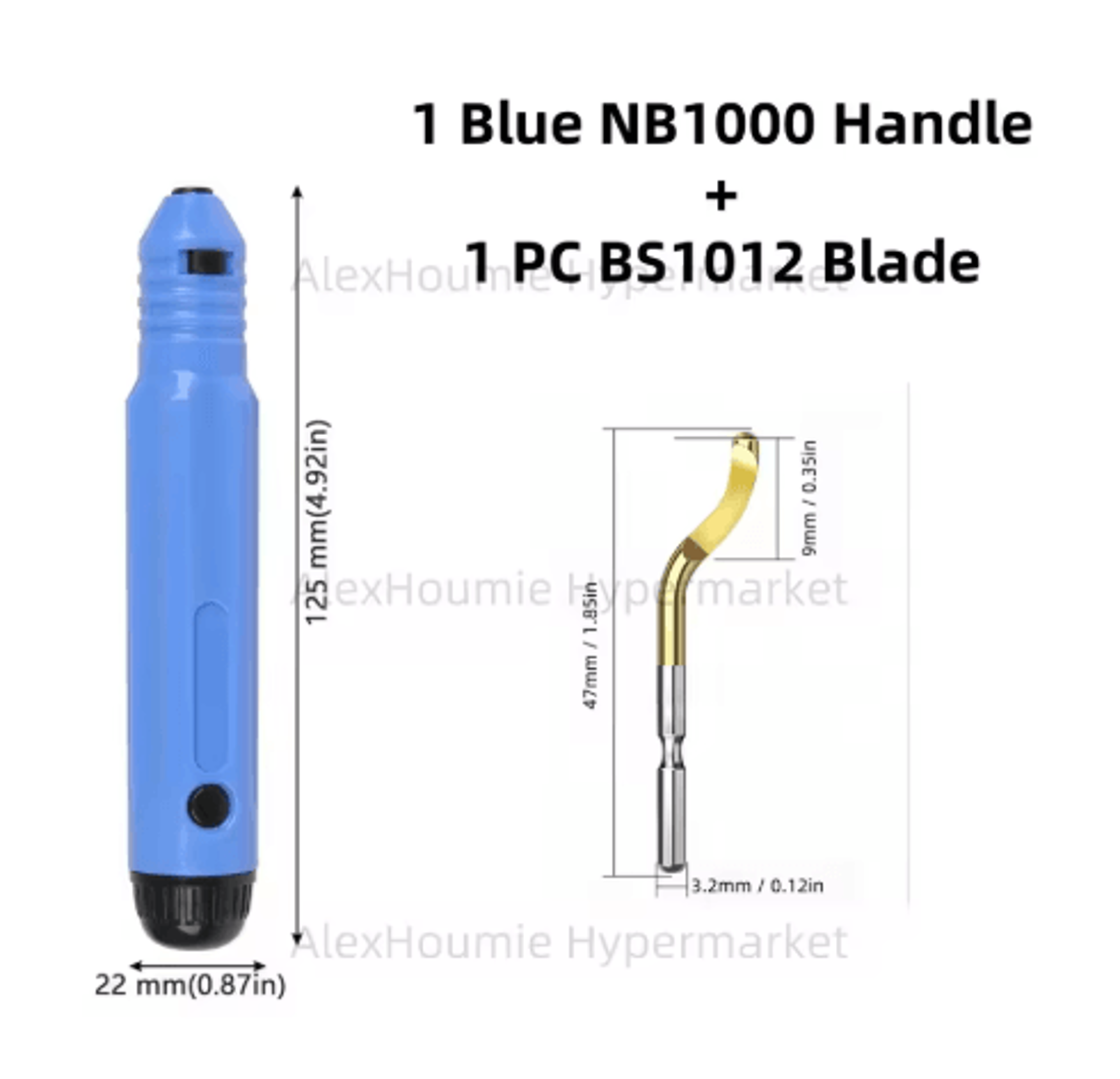 NB1100 Rotary Deburring Tool With BS1010 Blades For Wood  Plastic 23