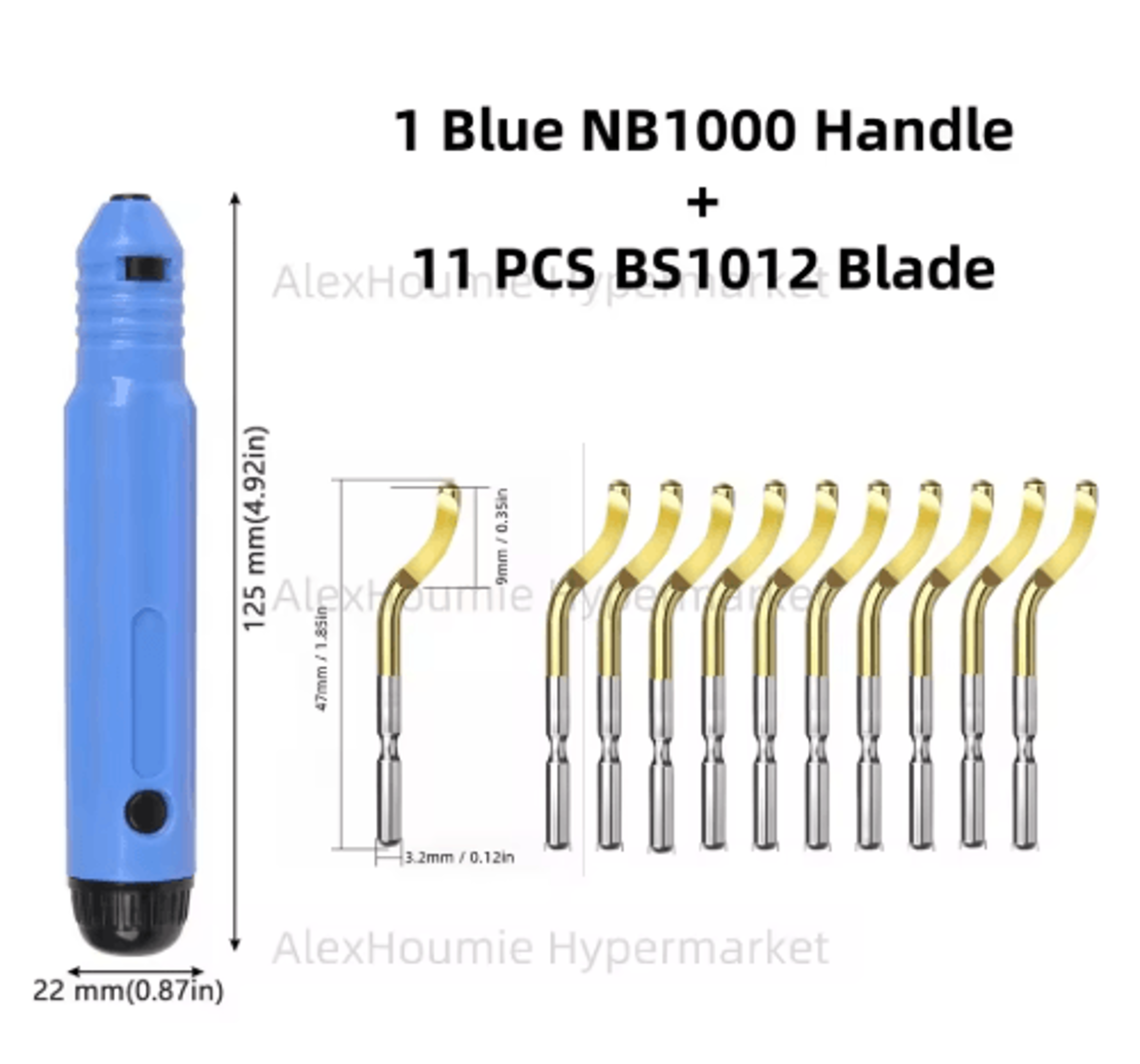 NB1100 Rotary Deburring Tool With BS1010 Blades For Wood  Plastic 27