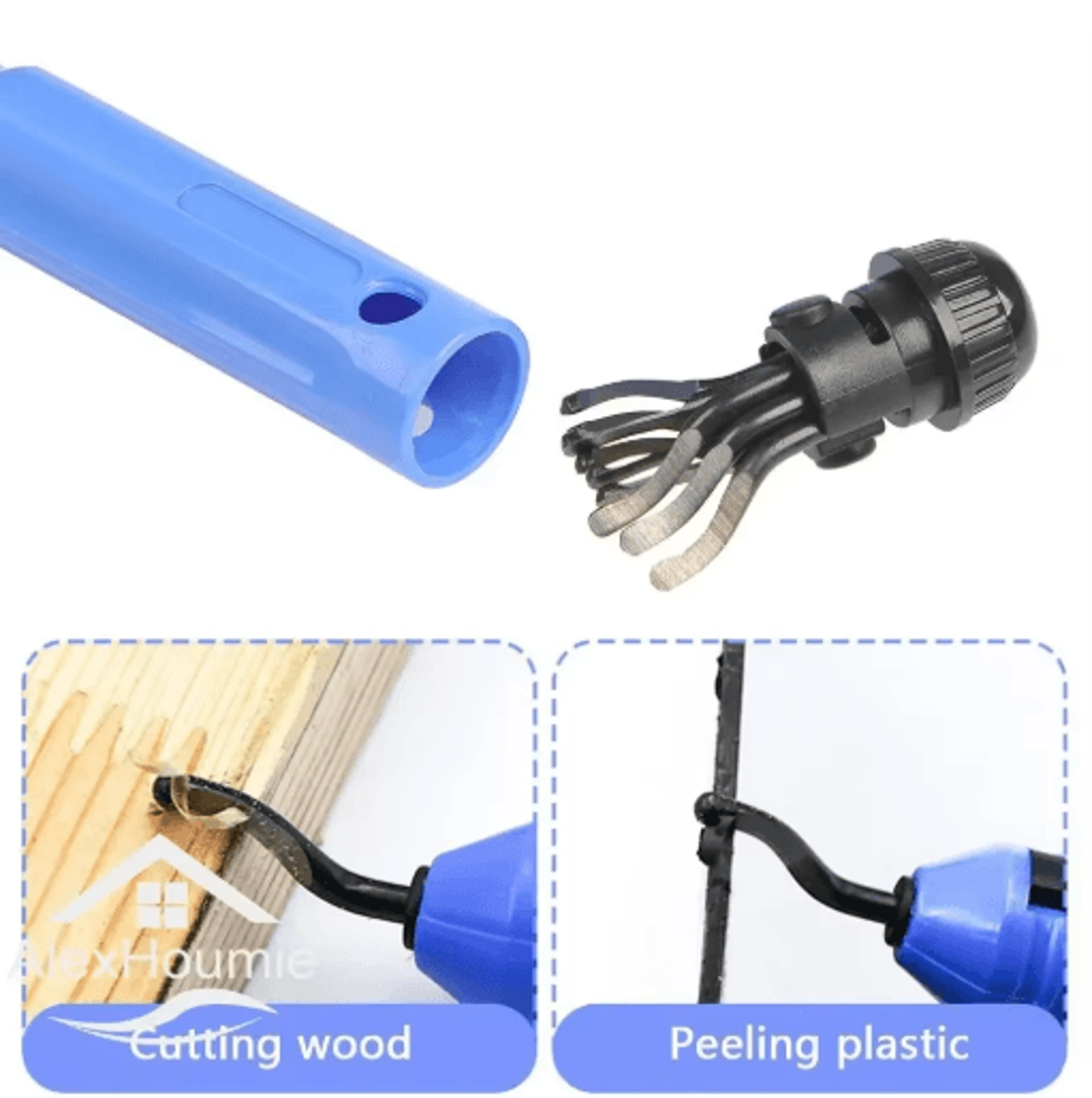 NB1100 Rotary Deburring Tool With BS1010 Blades For Wood  Plastic 0