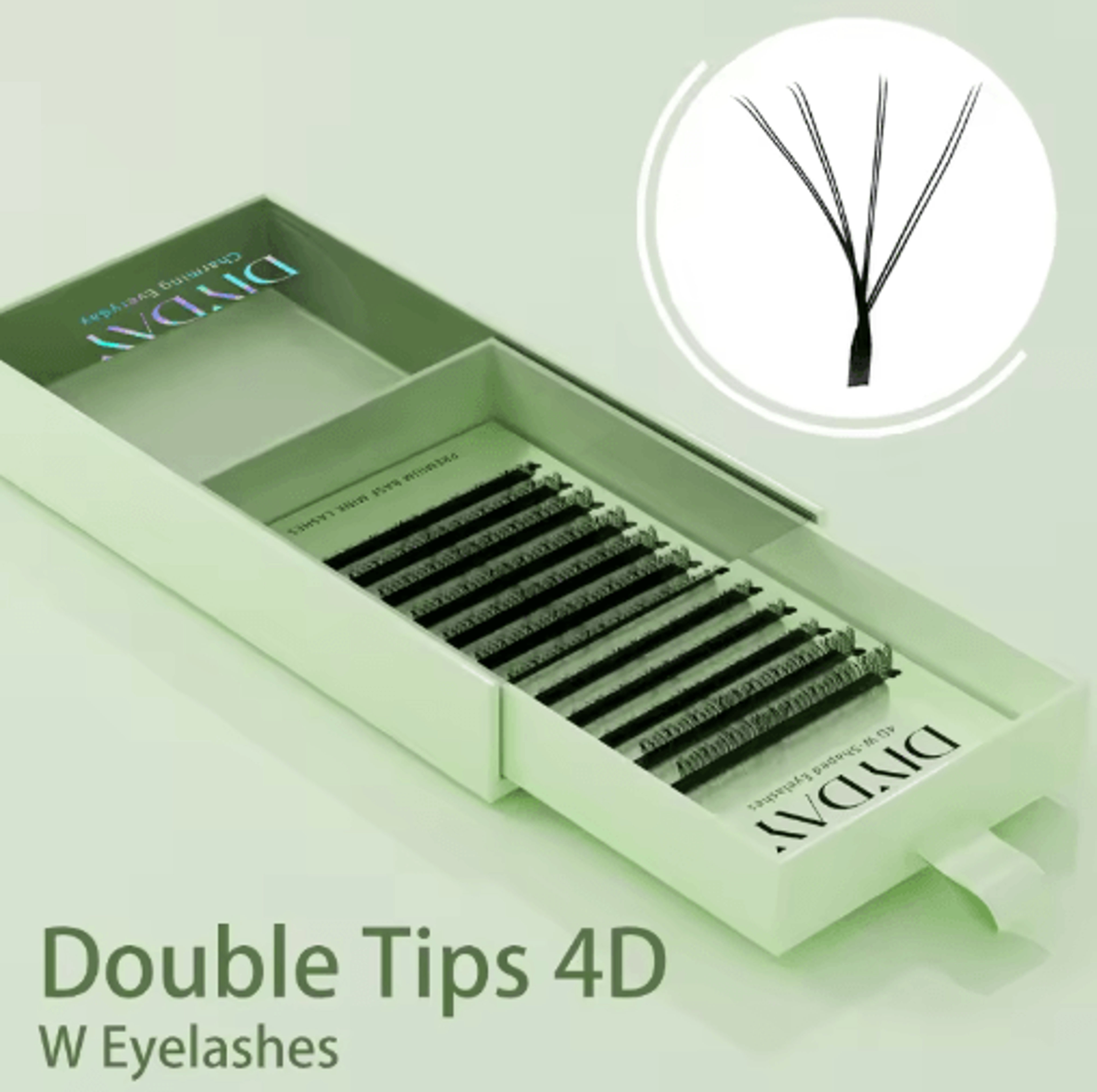 DIYDAY W Shape Bloom Pre Made Fan Lash Extensions 3D To 8D 2