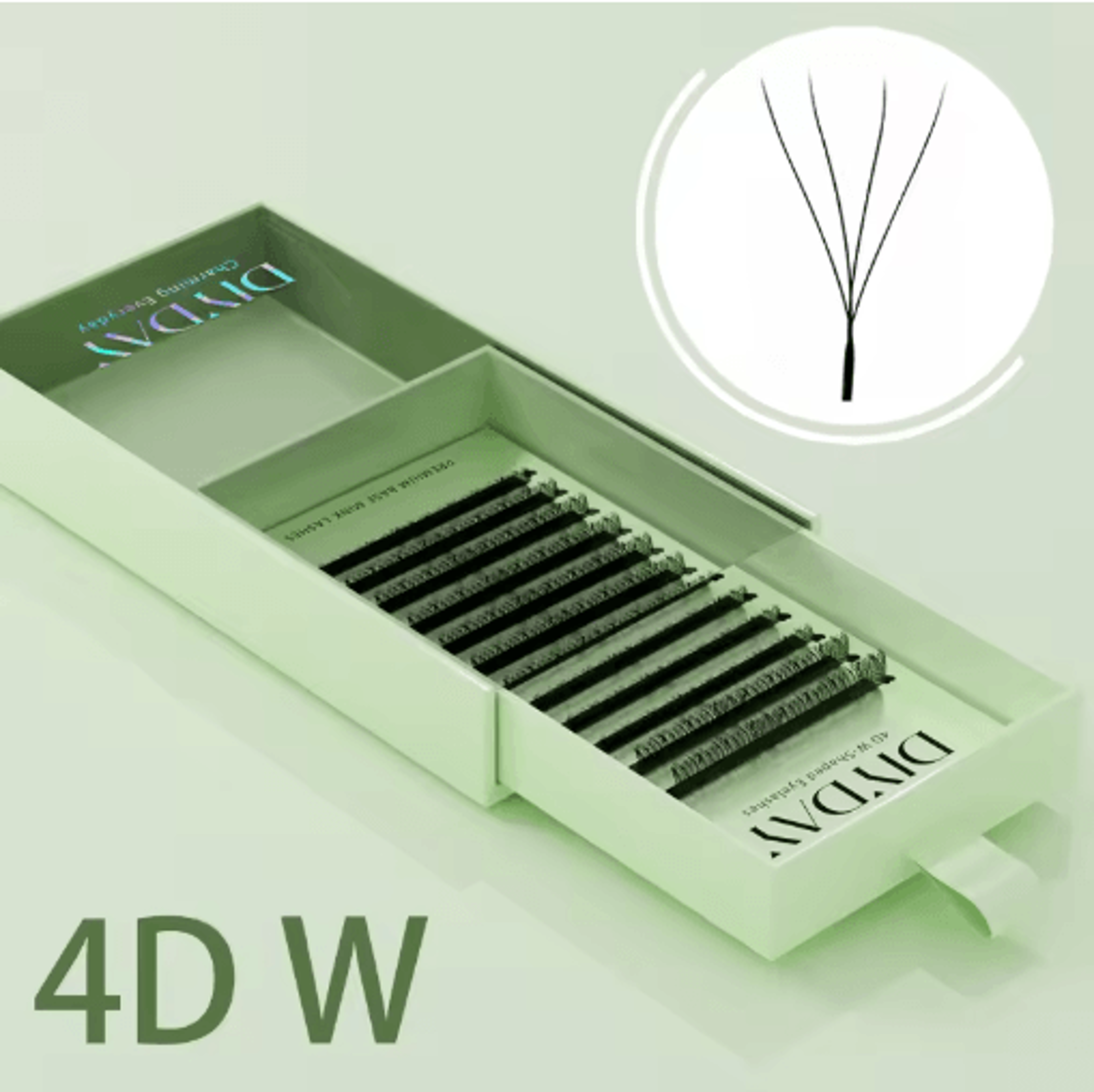 DIYDAY W Shape Bloom Pre Made Fan Lash Extensions 3D To 8D 8