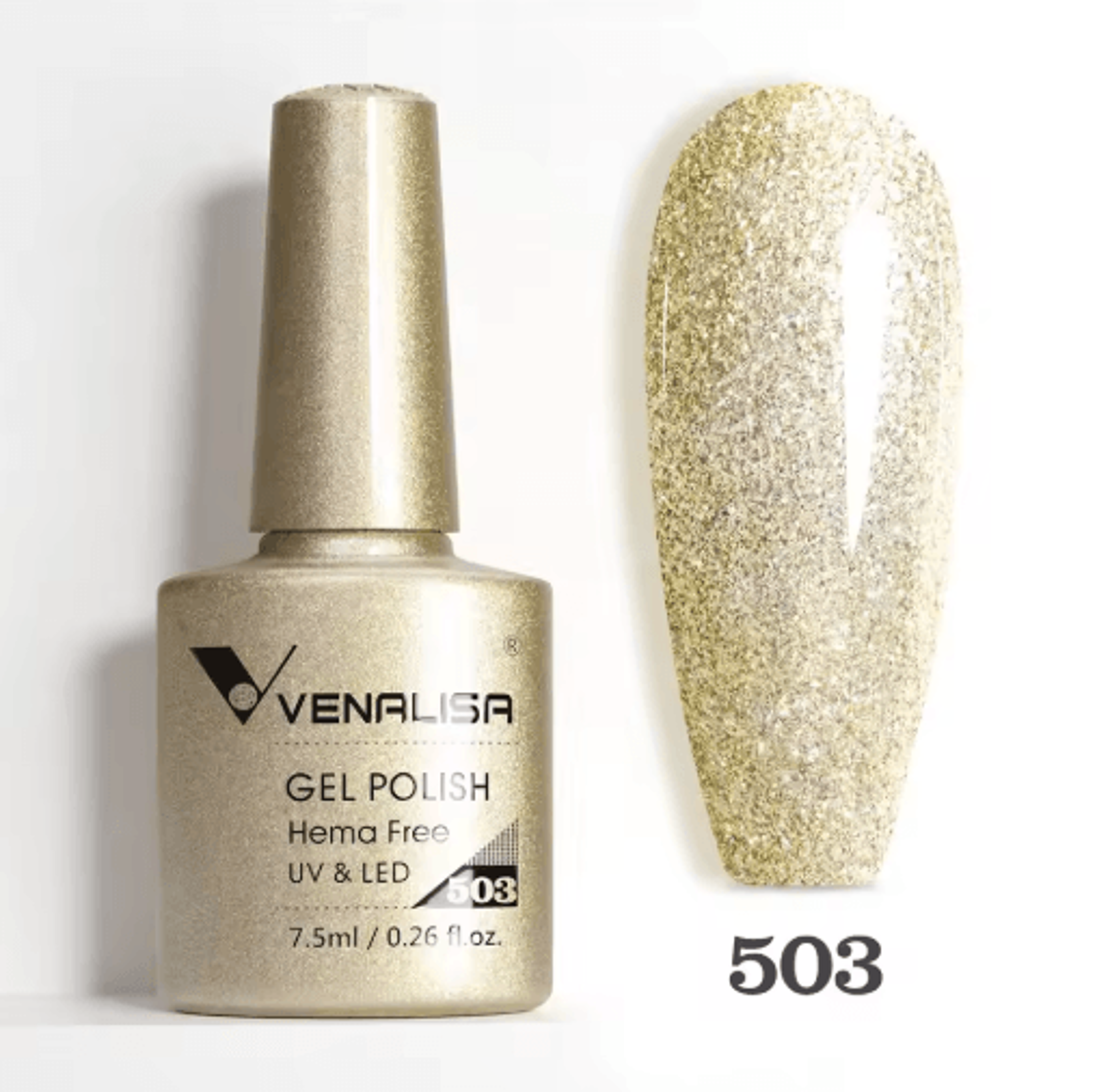 Venalisa HEMA And TPO Free Glitter Gel Nail Polish Jelly Pink Nude Collection 26