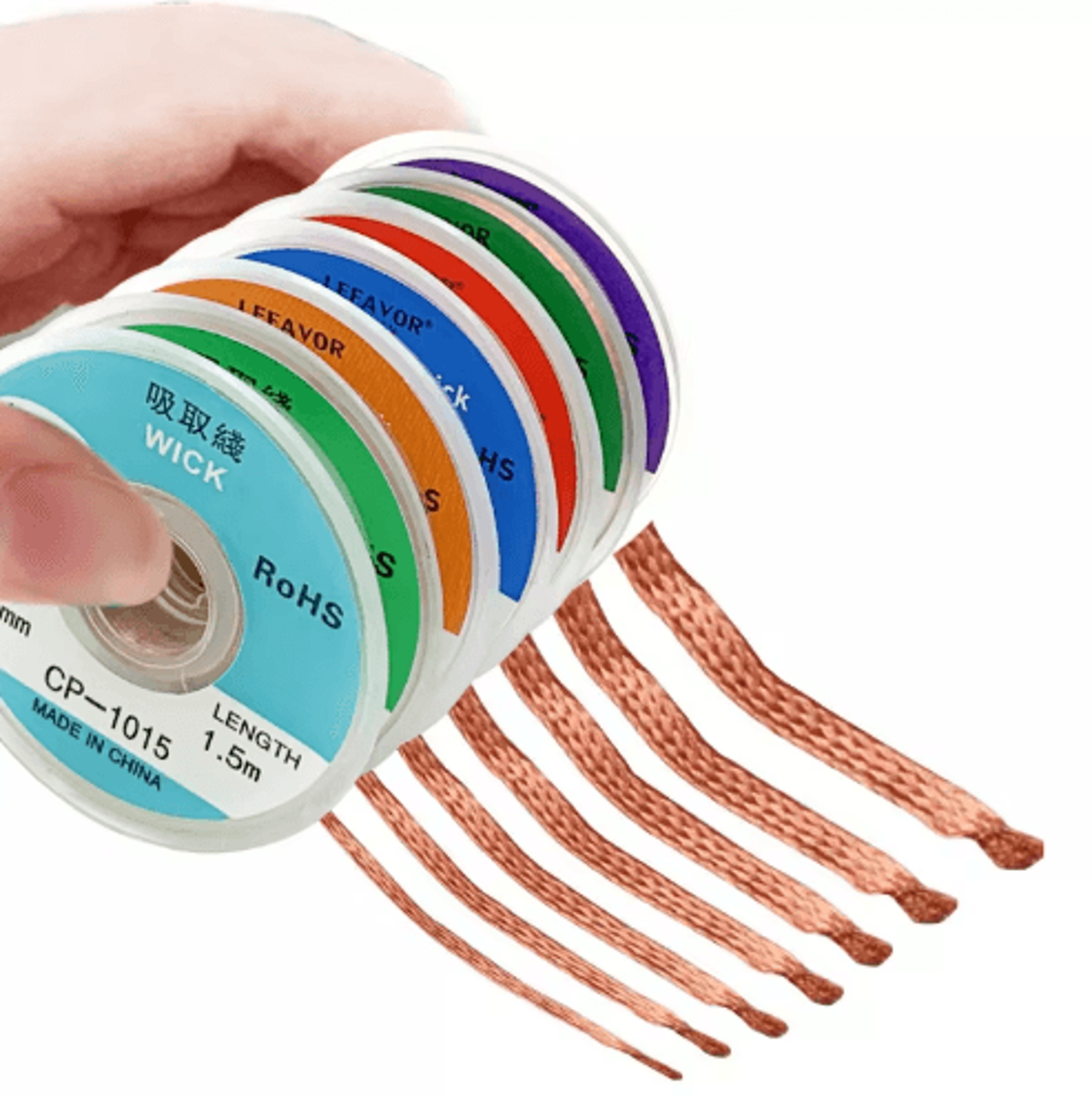 AN Desoldering Braid Solder Wick Wire  FluxInfused 1mm4mm 15m  3m 0