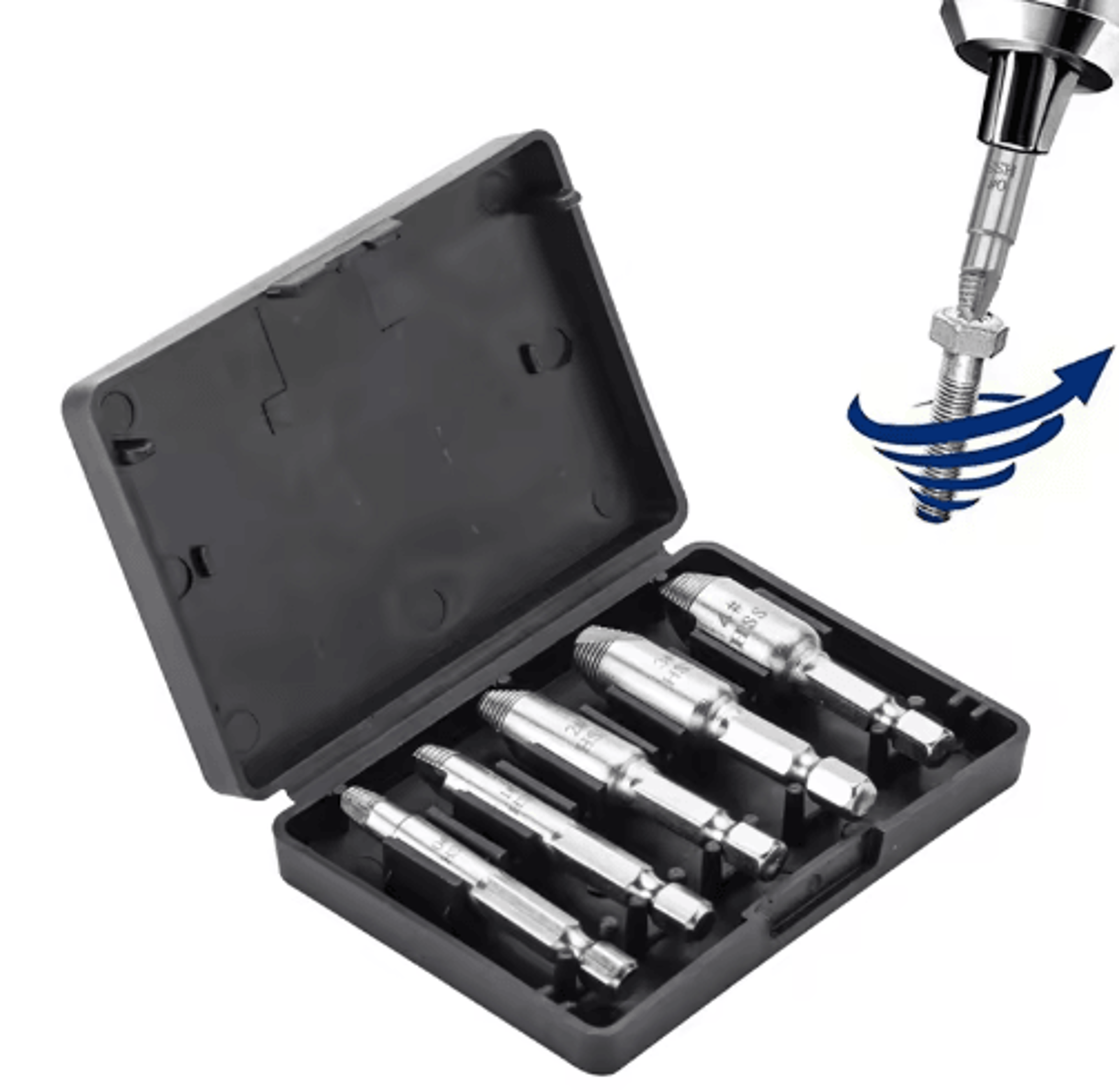 NINDEJIN Damaged Screw  Bolt Extractor Drill Bit Set 456pcs 1