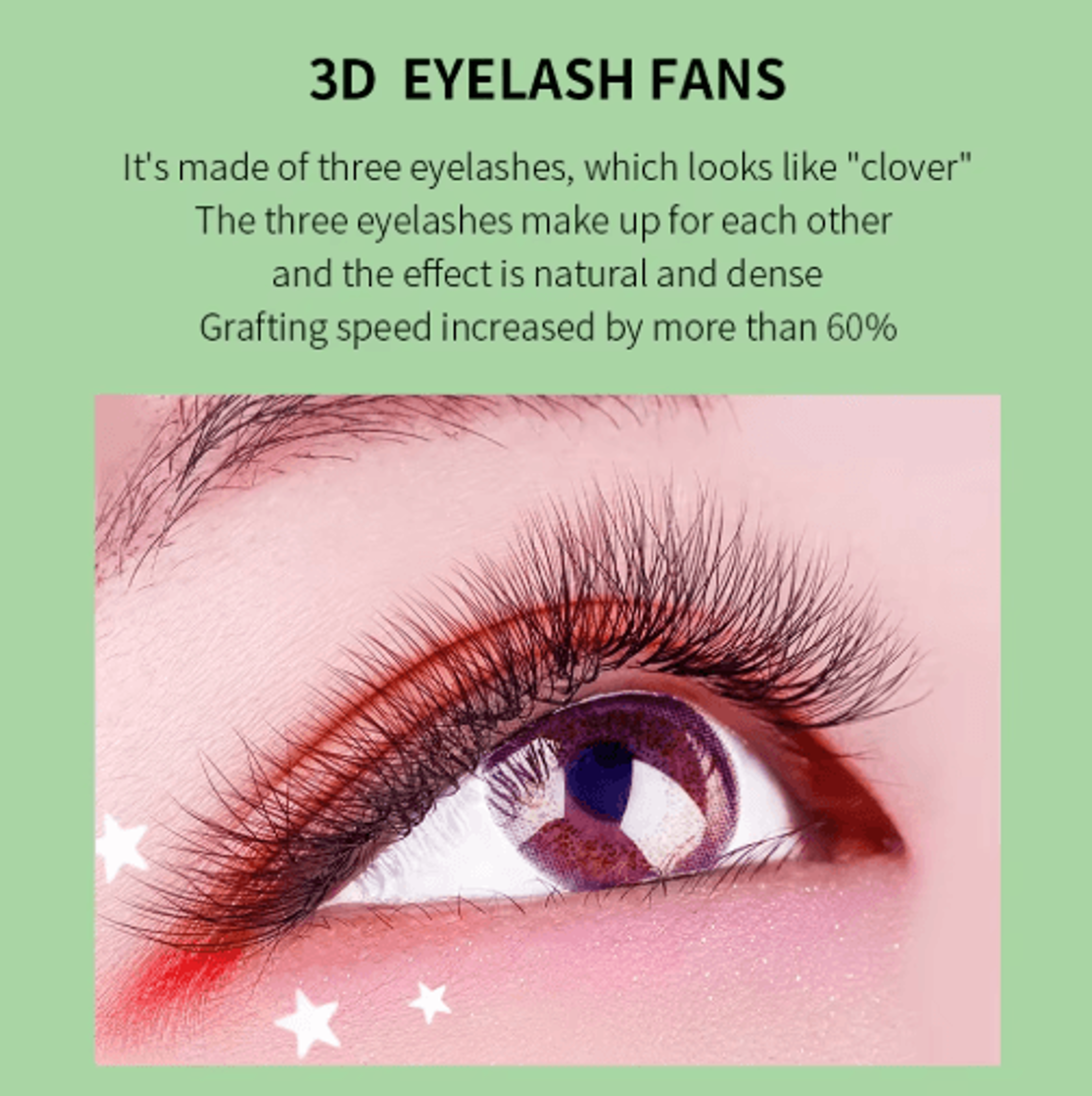 GLAMLASH L  LU  M WShape 3D Premade Volume Lash Extensions  Soft Faux Mink YY Style 6