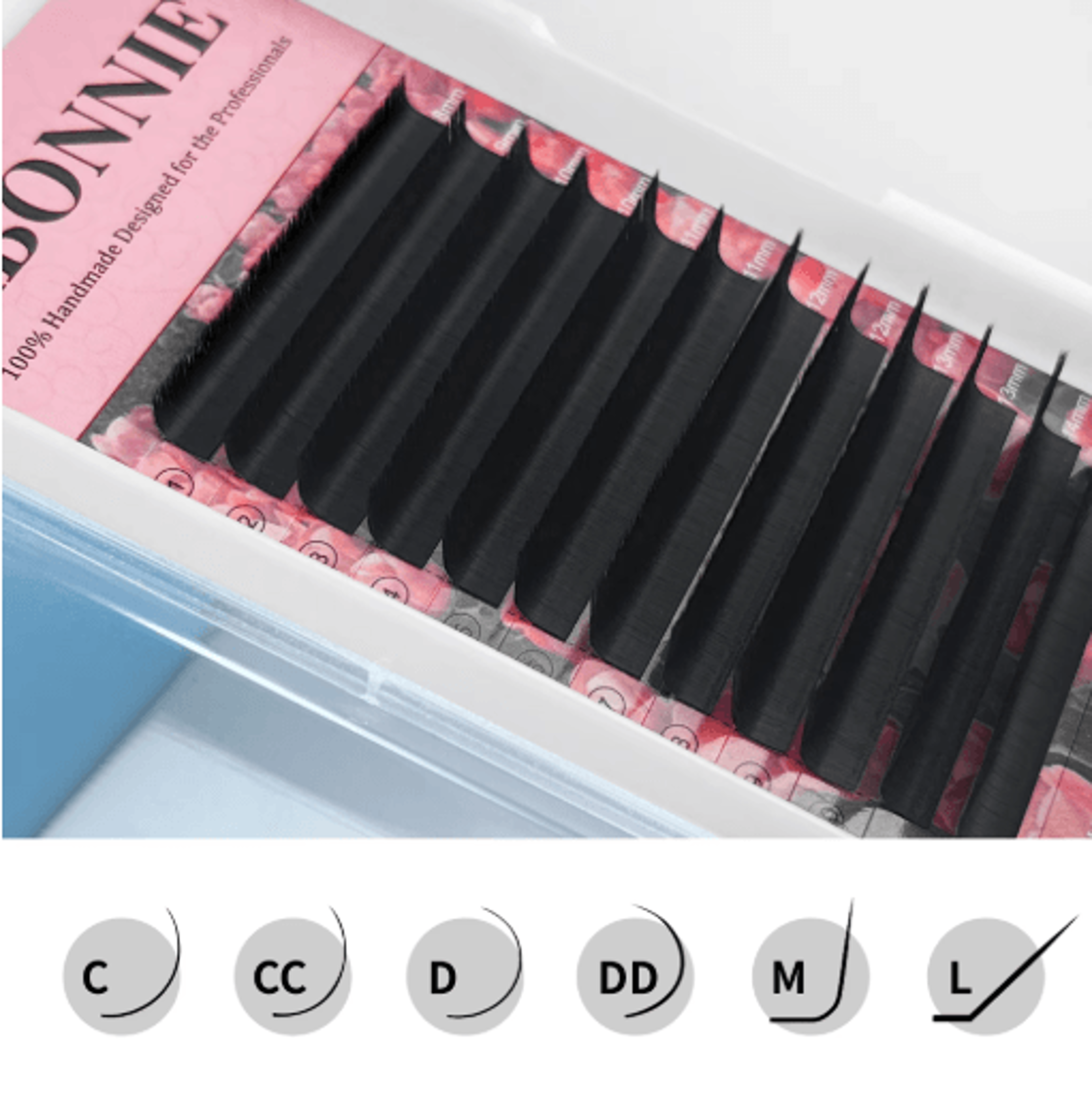 Abonnie Super Soft Blooming Lash Extensions  Easy Fan Mega Volume 825mm 2