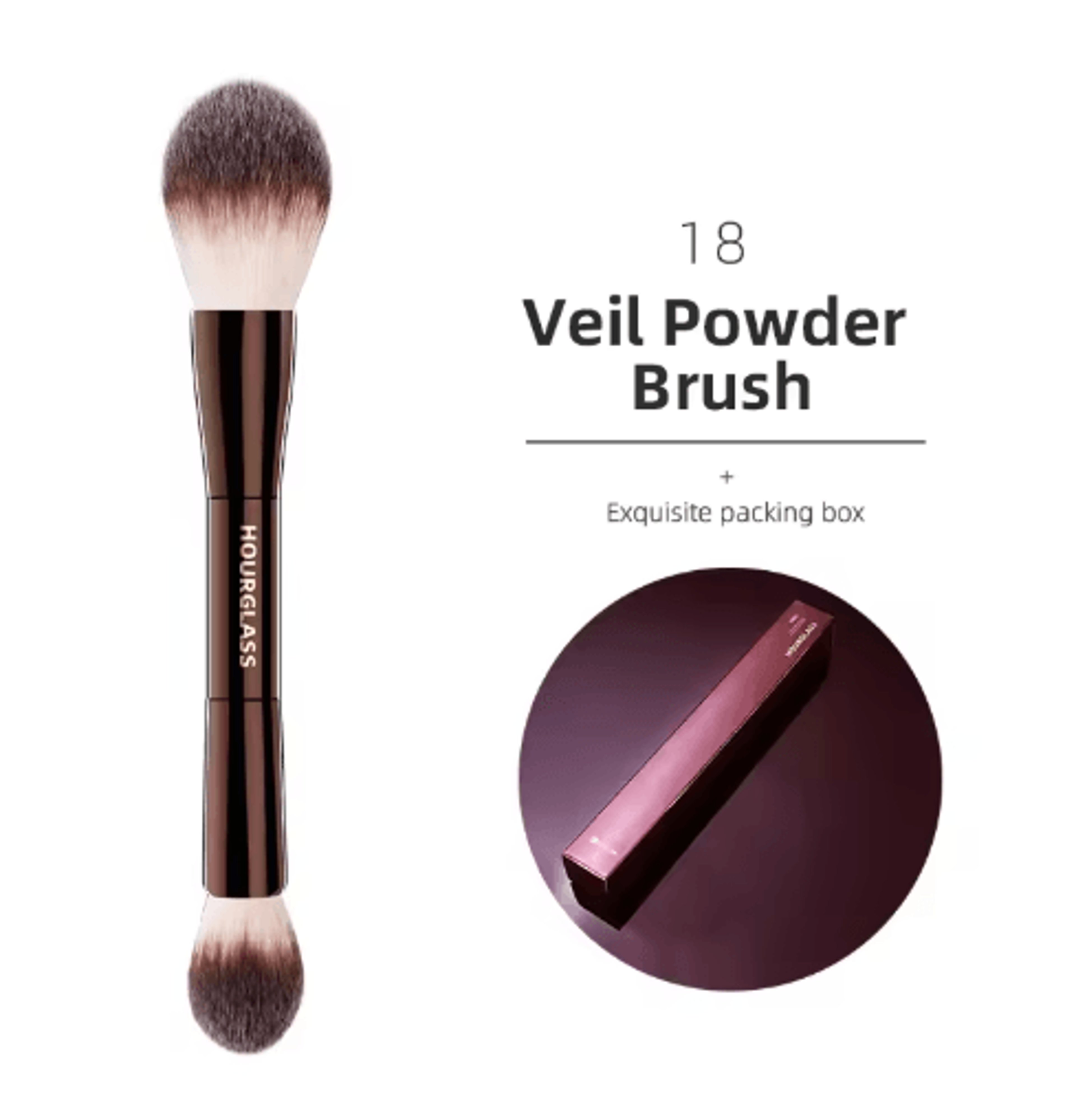 Hourglass Makeup Brush Set For Face  Eyes  Precision Sculpting Essentials 6