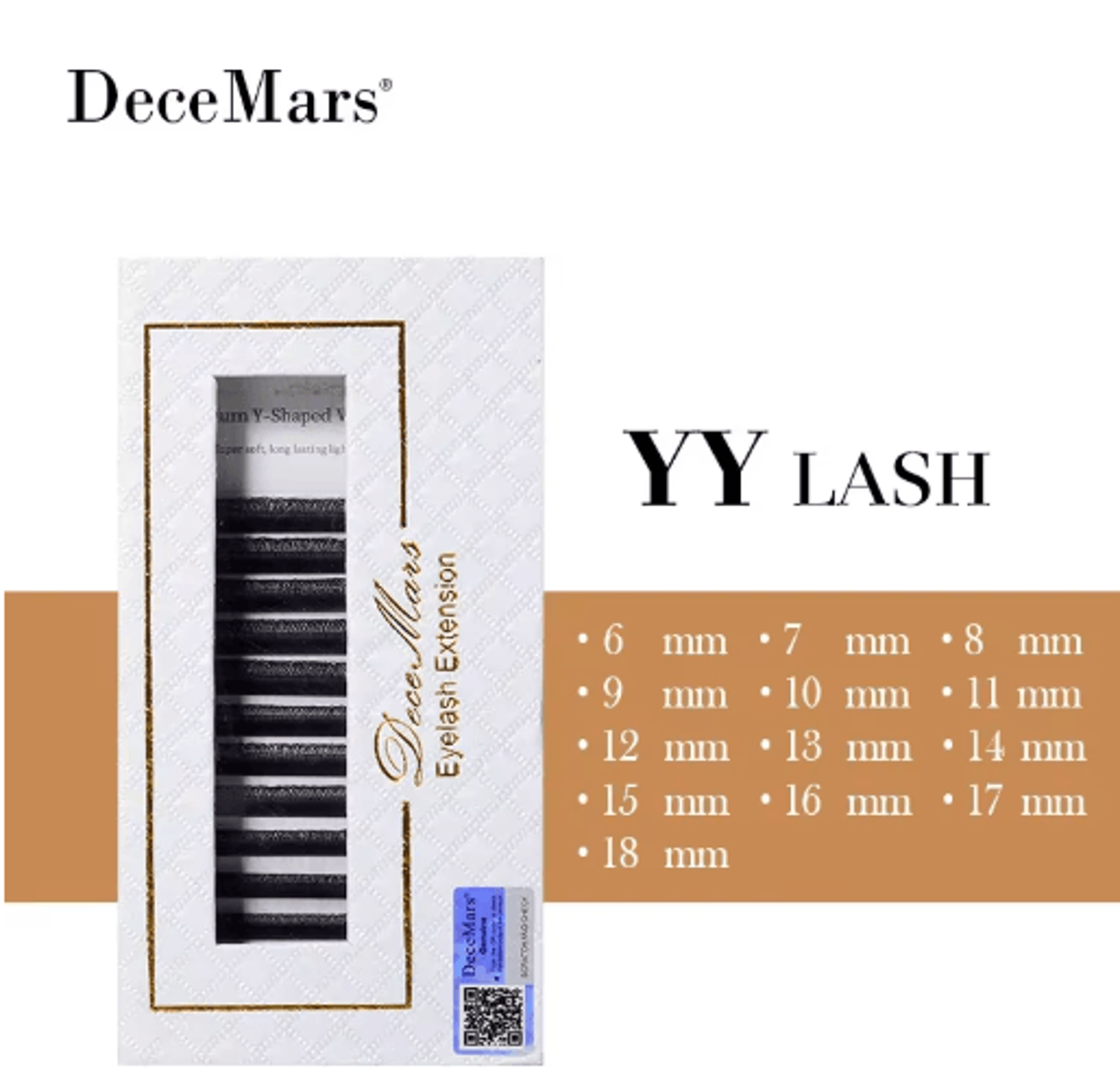 DeceMars YY Eyelash Extensions Black 6mm To 18mm Lengths 7