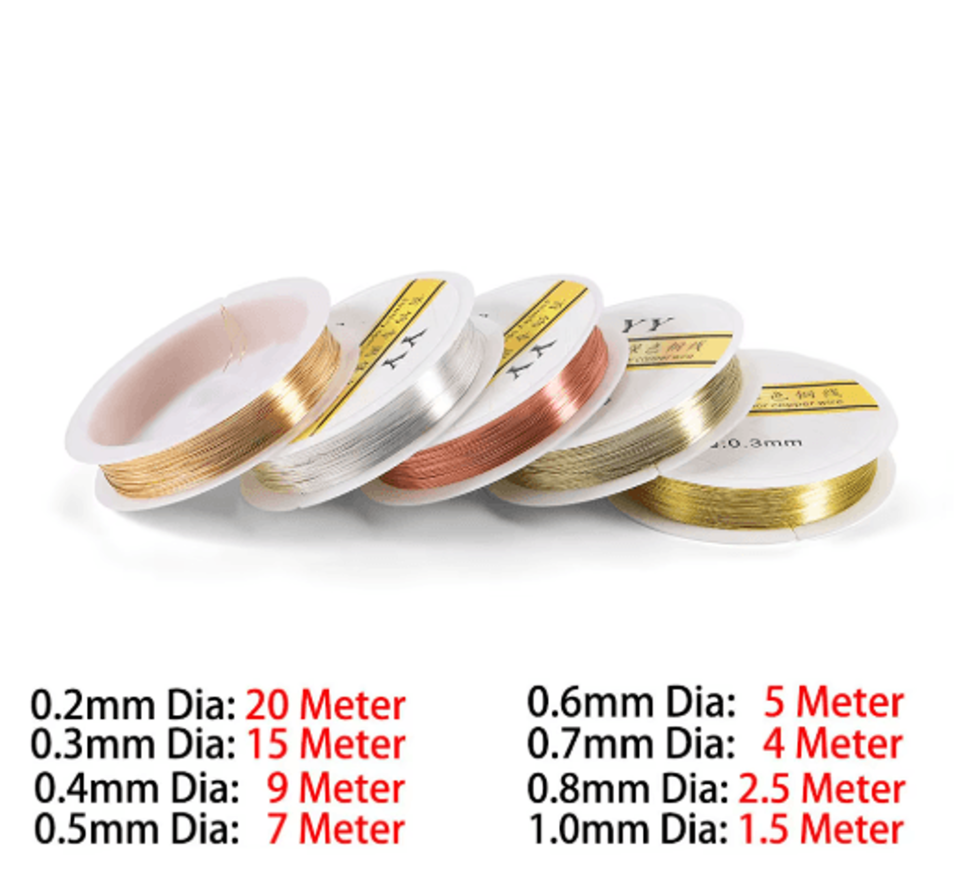 Premium GoldTone Copper Wire For Jewelry  Crafting 0210mm 8