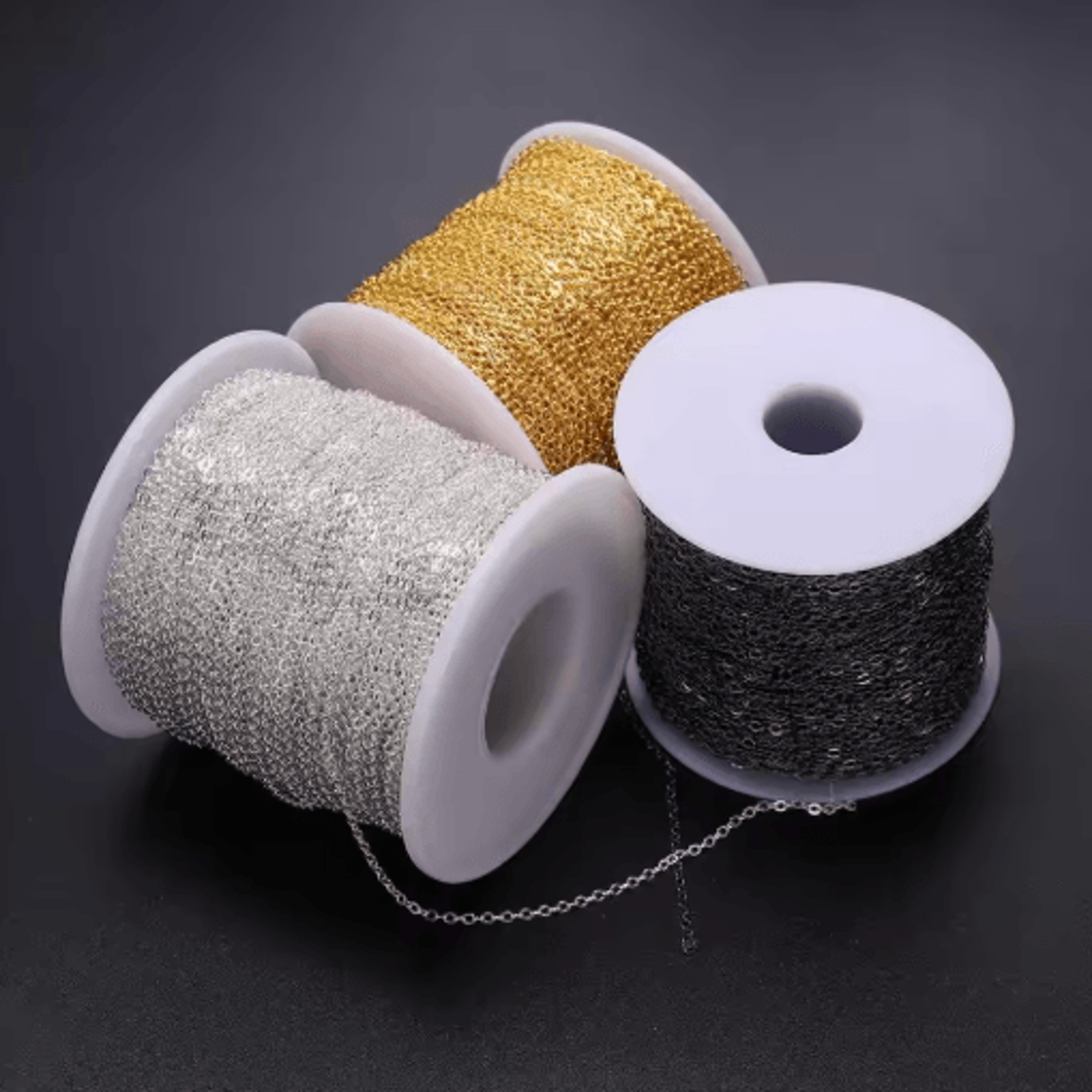 5m Gold And Bronze Plated Necklace Chain For Jewelry Making DIY Crafting Supply 11