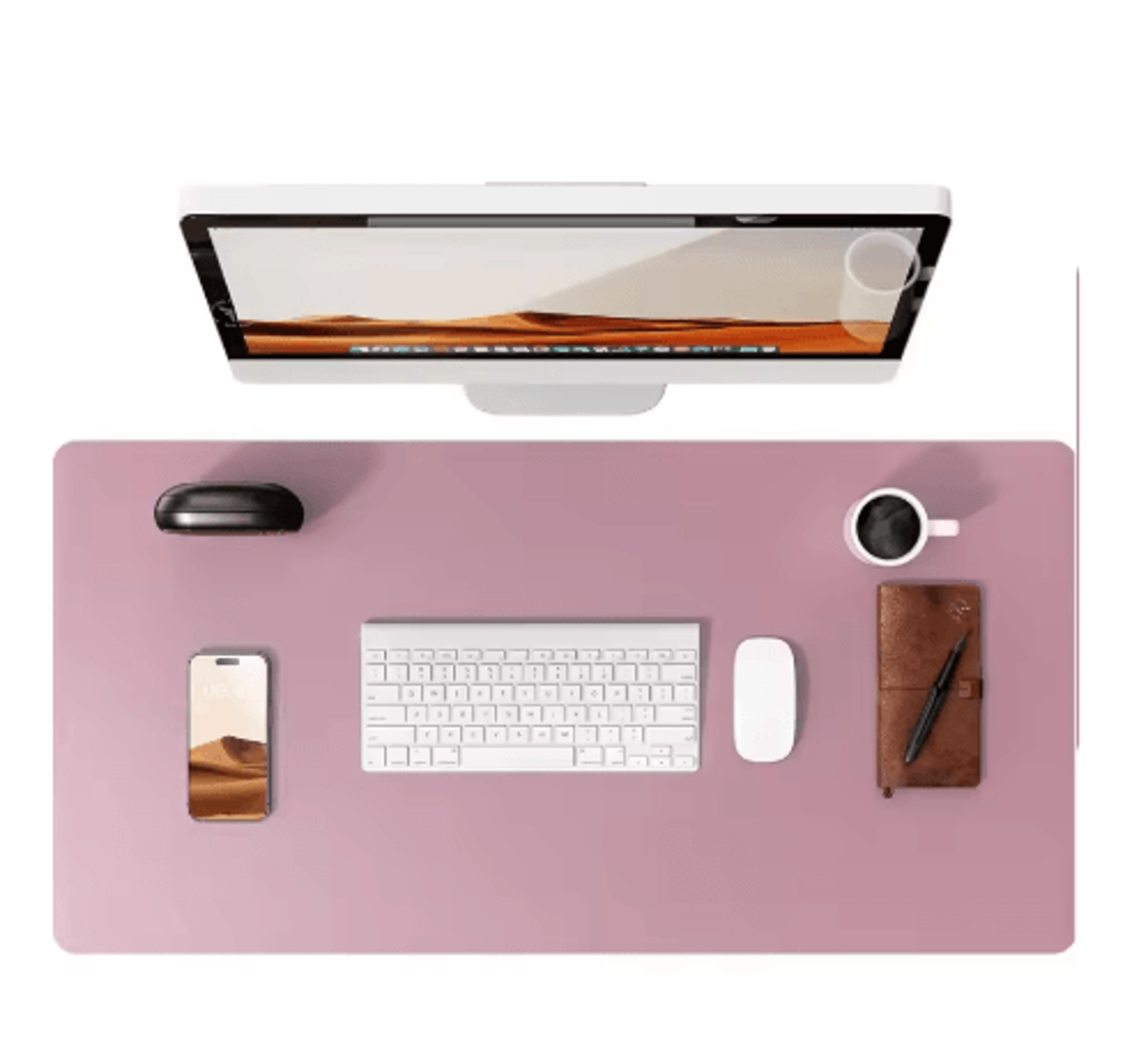 Large PU Leather Desk Pad Protector Non Slip Office Desk Mat For Laptop And Mouse 10