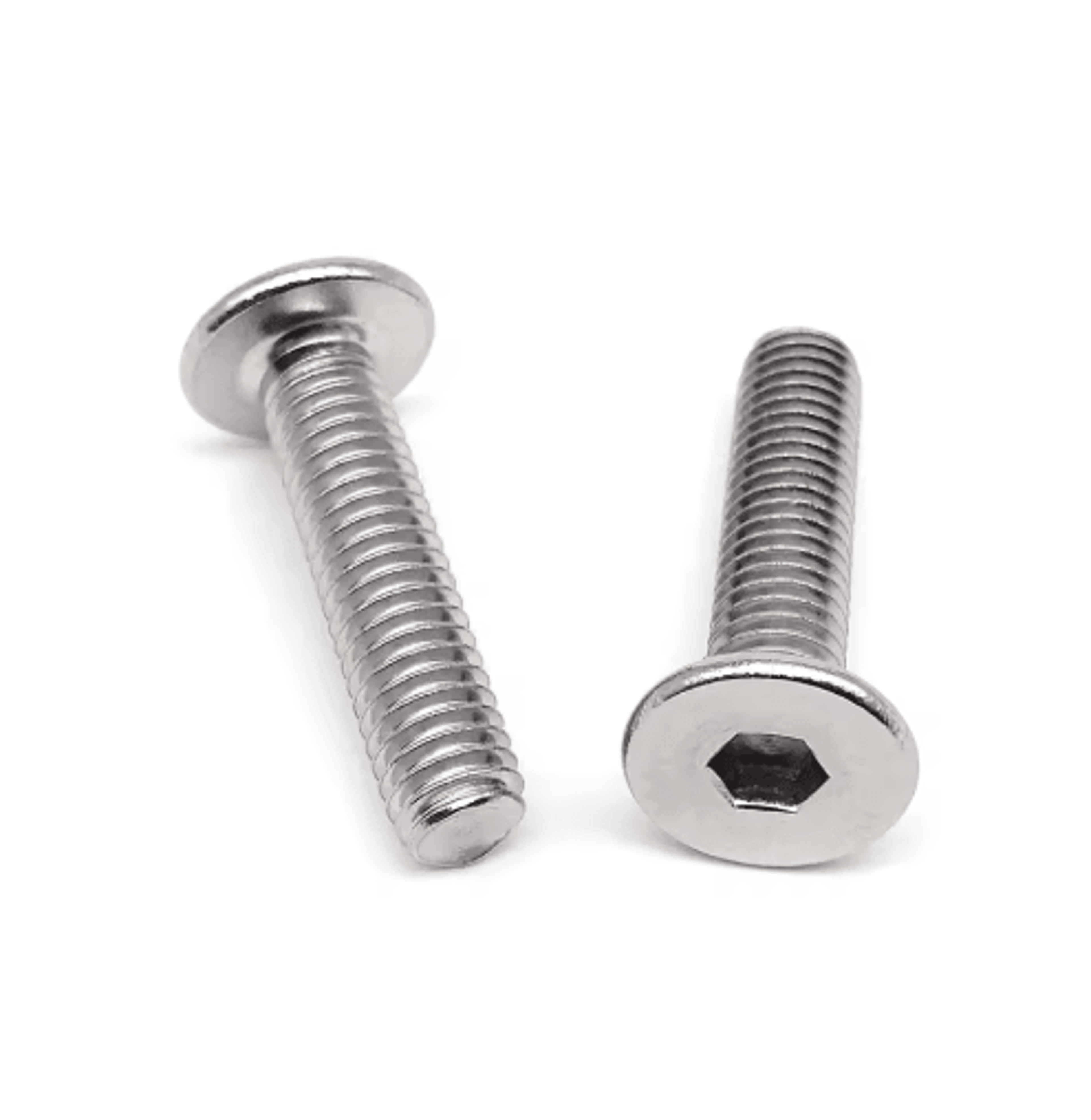 UltraThin 304 Stainless Steel Hex Socket Screws  A270 Flat Wafer Allen Bolts M16M8 2