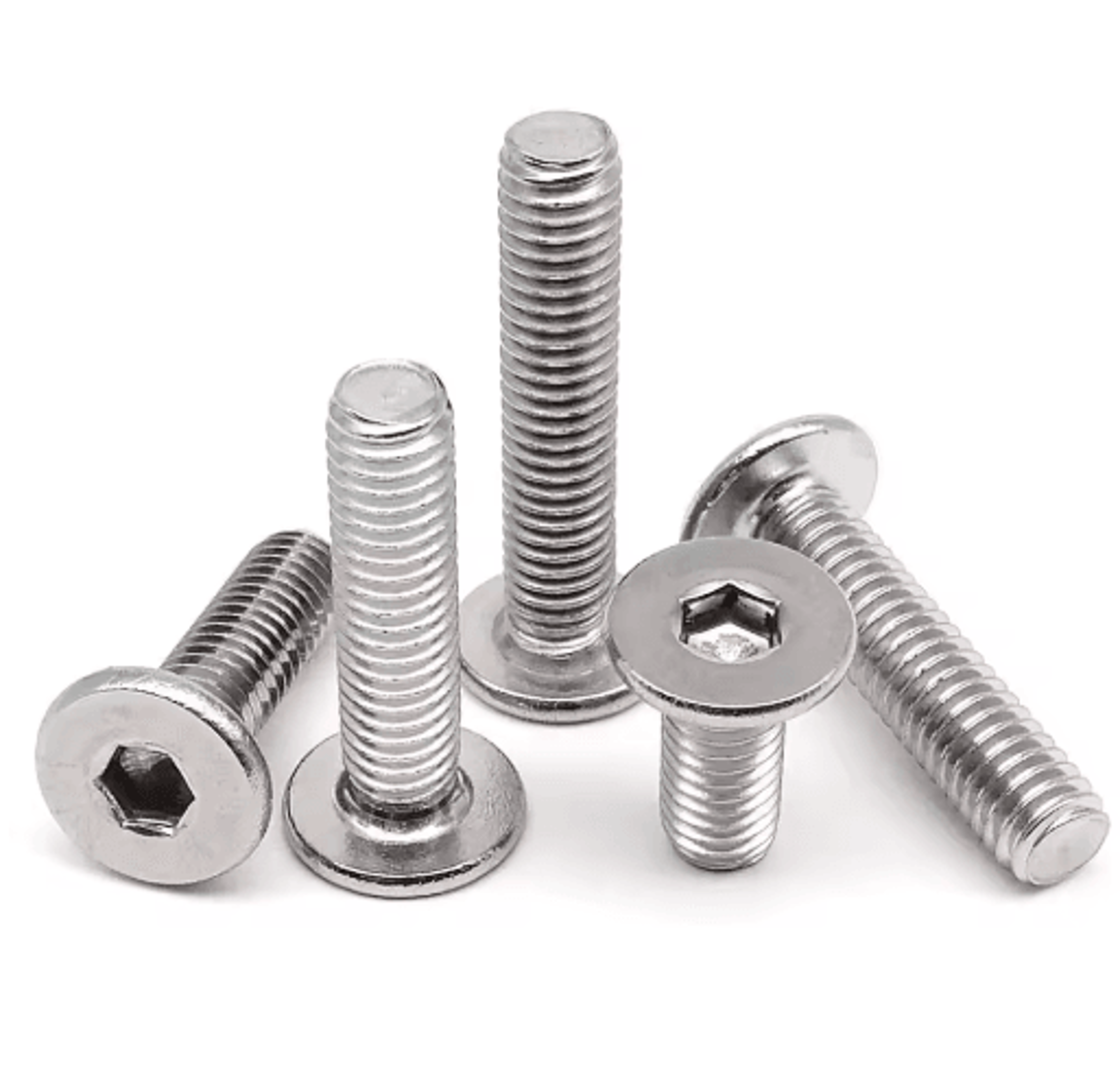 UltraThin 304 Stainless Steel Hex Socket Screws  A270 Flat Wafer Allen Bolts M16M8 0