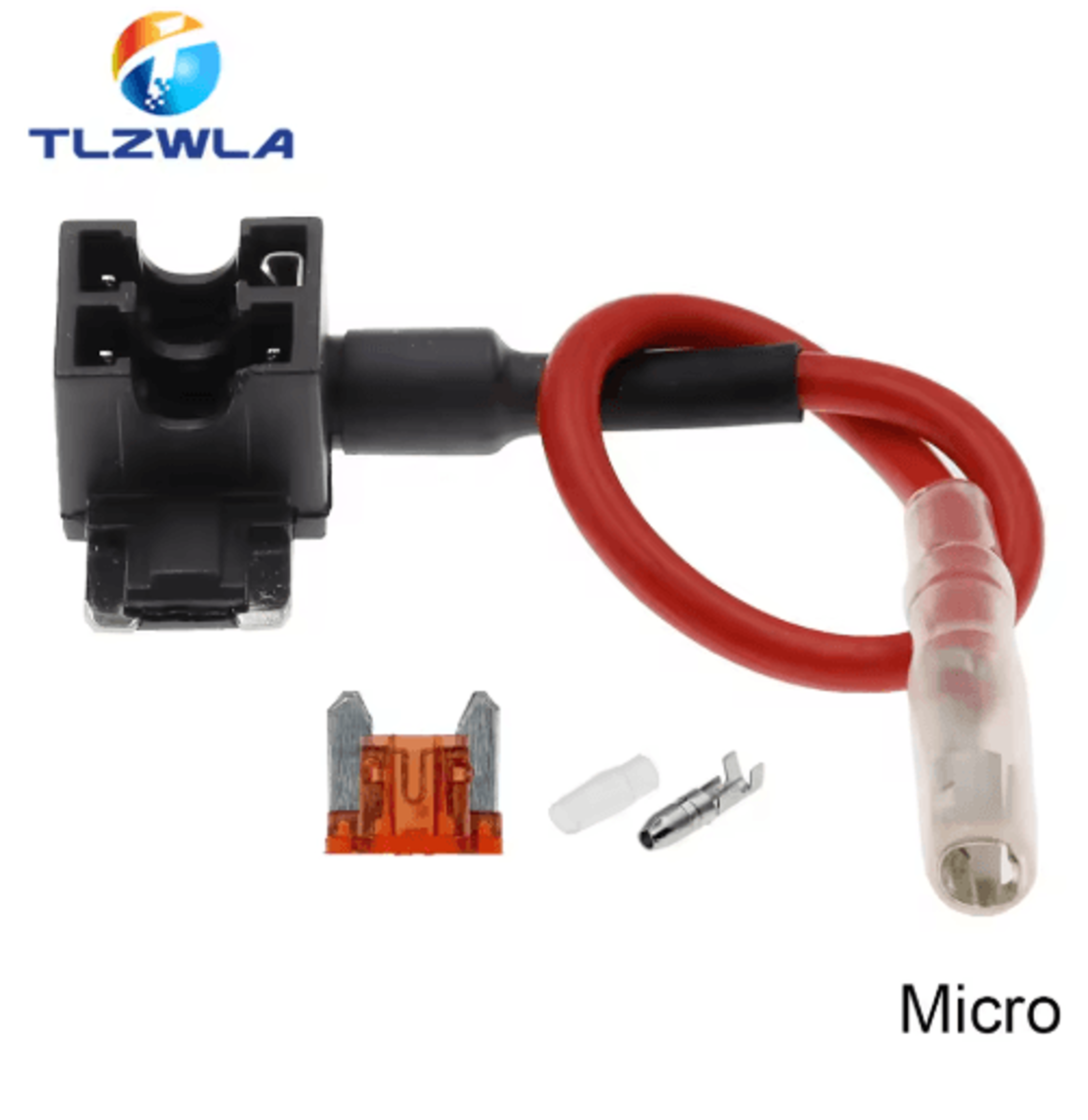 12V AddACircuit Fuse Tap Adapter  Car Fuse Holder With 10A Blade Fuse Mini  Micro  Standard 4