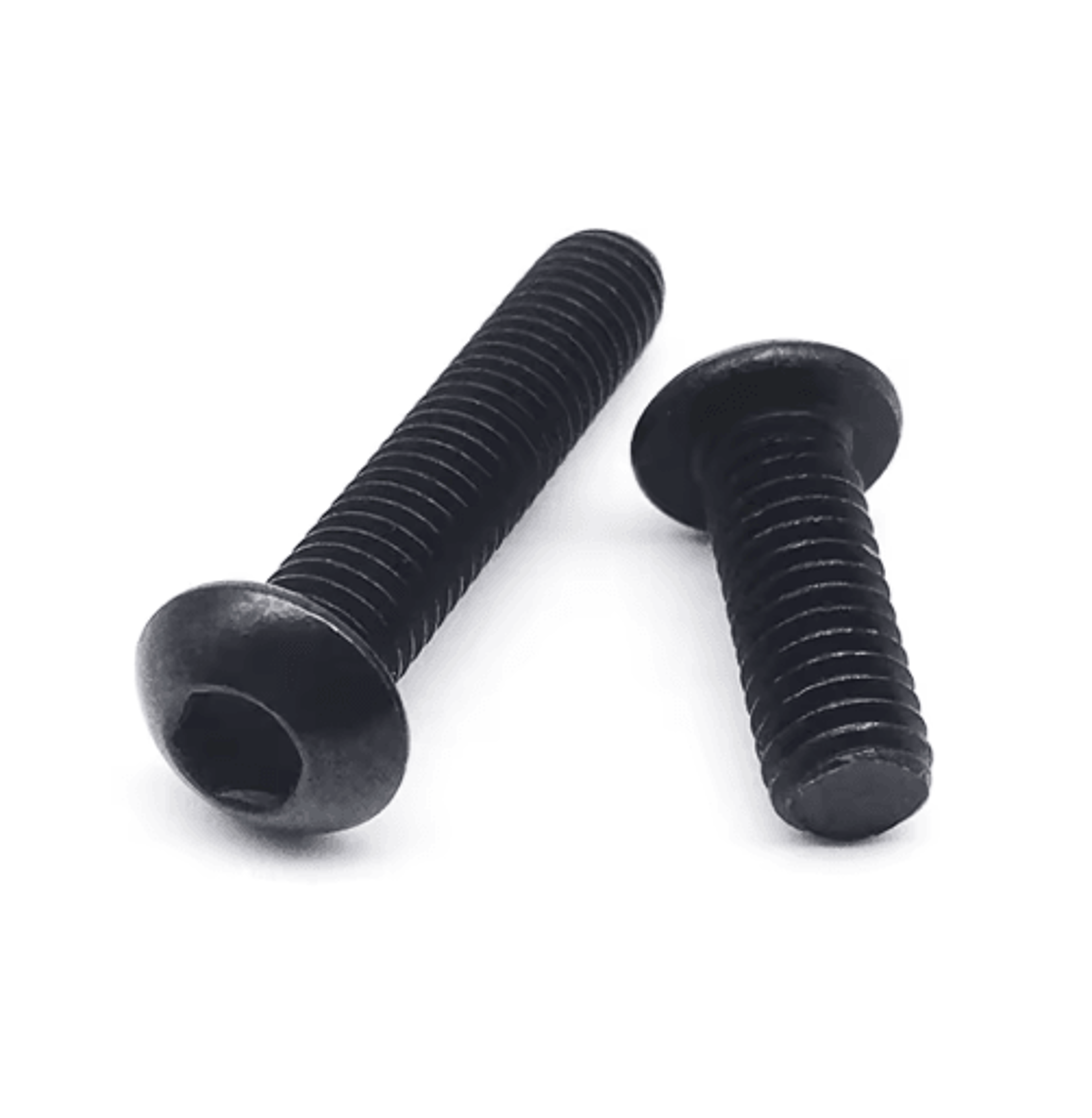 Black ISO7380 Button Head Screws  Grade 109 Hex Socket Allen Bolts M16M8 3