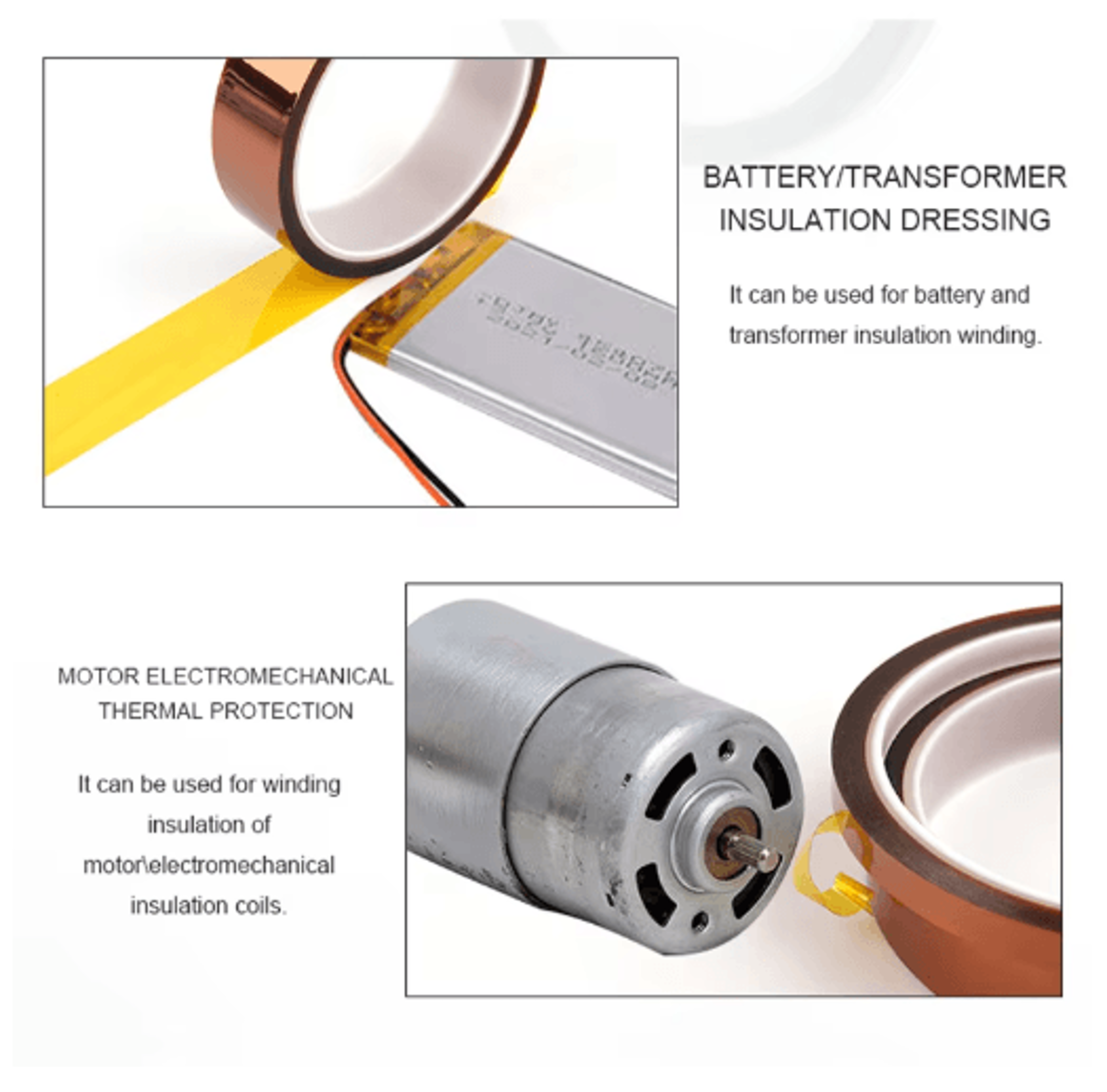 Gold Polyimide HighTemperature BGA Tape  HeatResistant Insulation Tape For Electronics 2