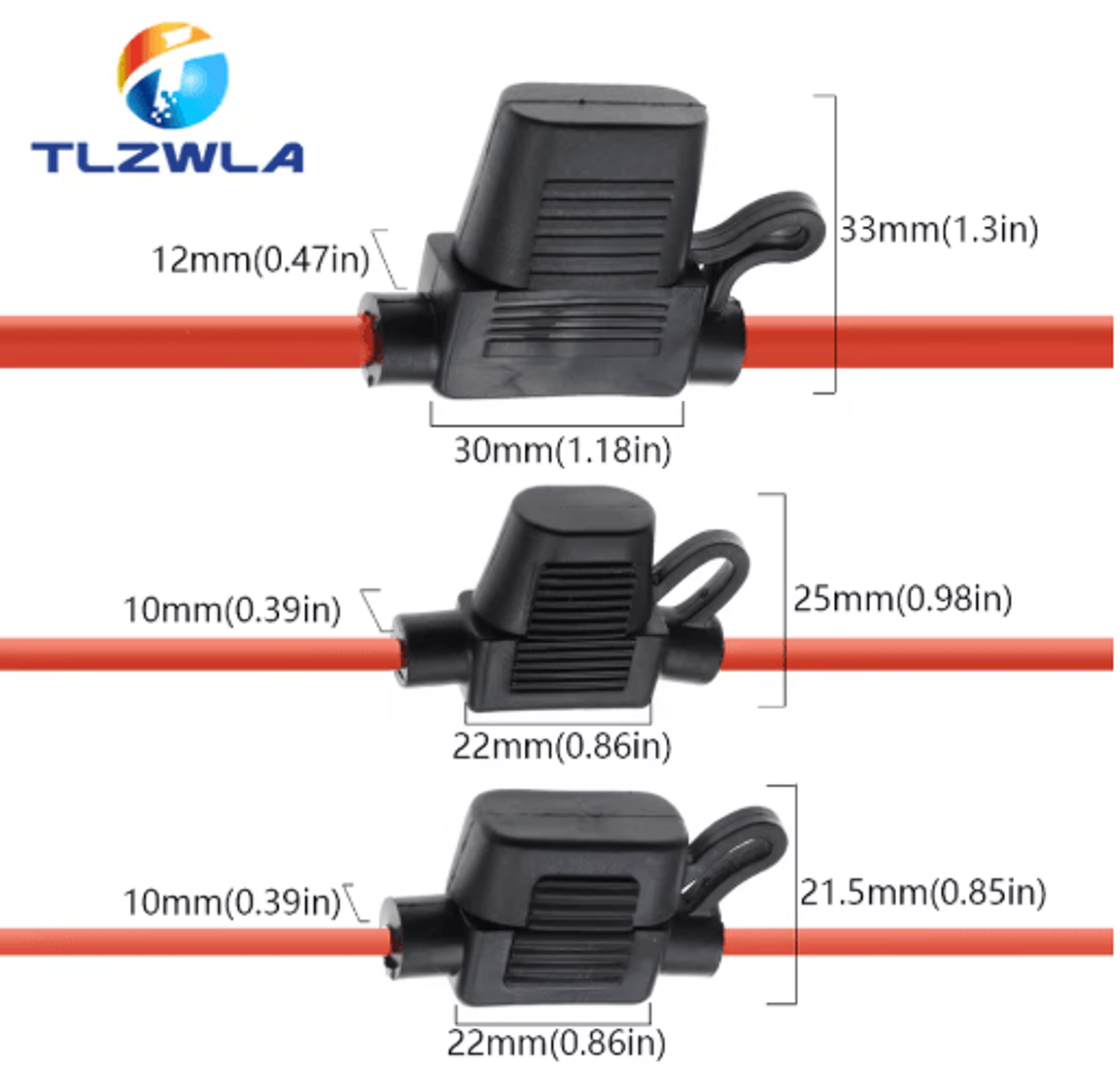 Waterproof 32V Automotive Fuse Holder With Standard Mini And Micro Blade Fuses 4