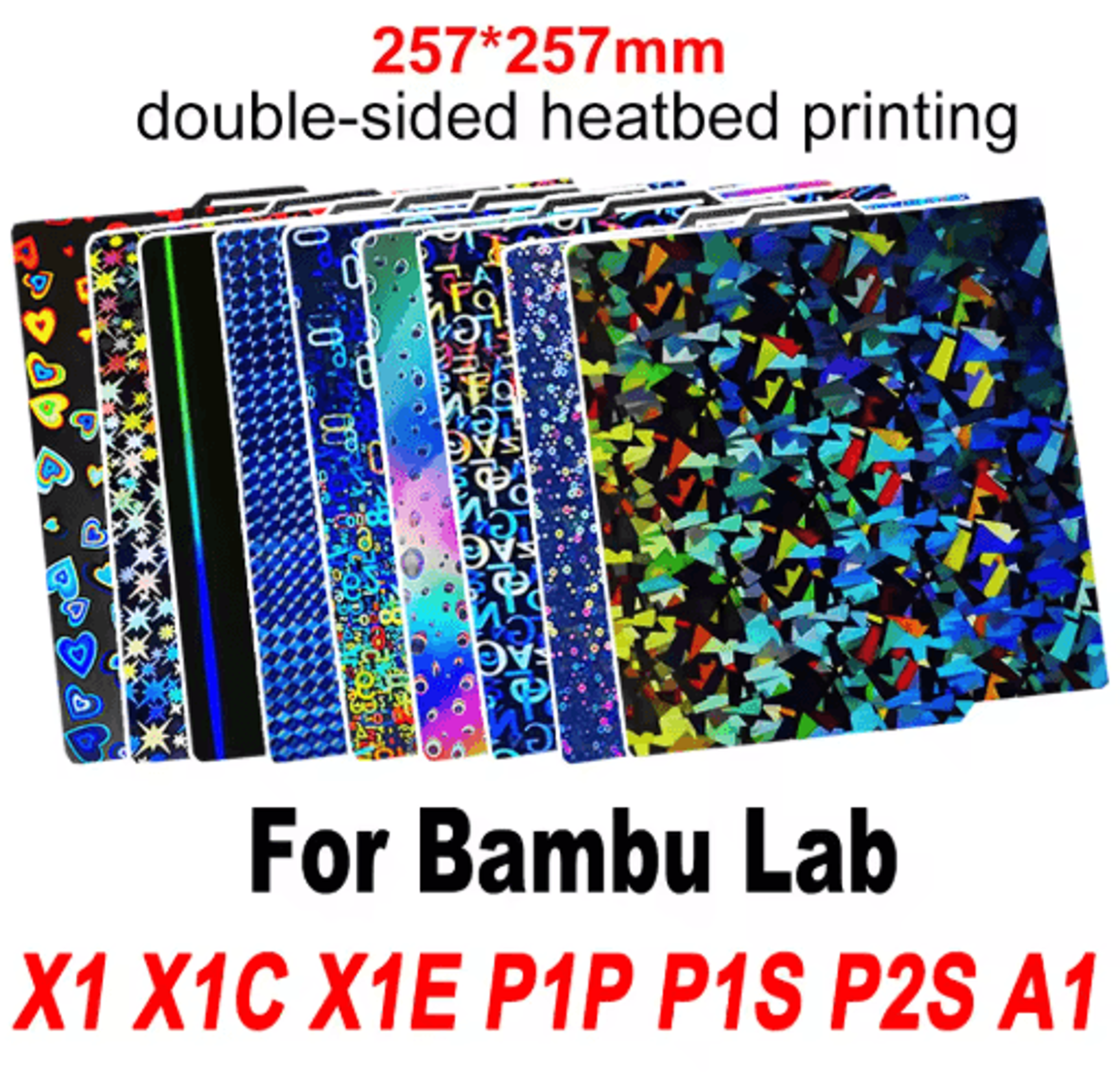 Smooth PEIPEOPET Build Plate For Bambu Lab X1C P1P P1S P2S  A1 Series 0