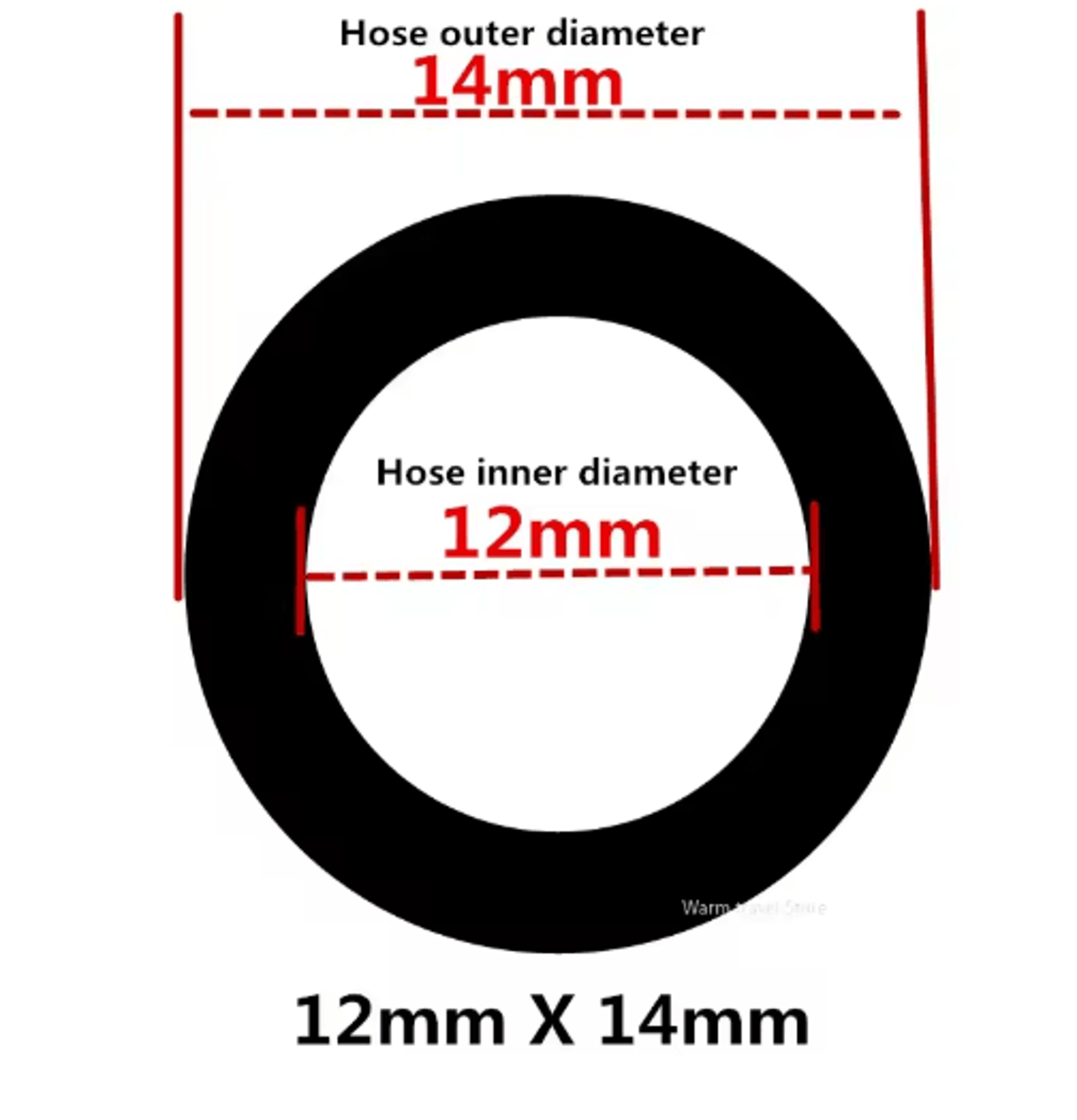 Transparent FoodGrade PVC Hose Pipe 412mm For Aquarium Pump  General Use 3