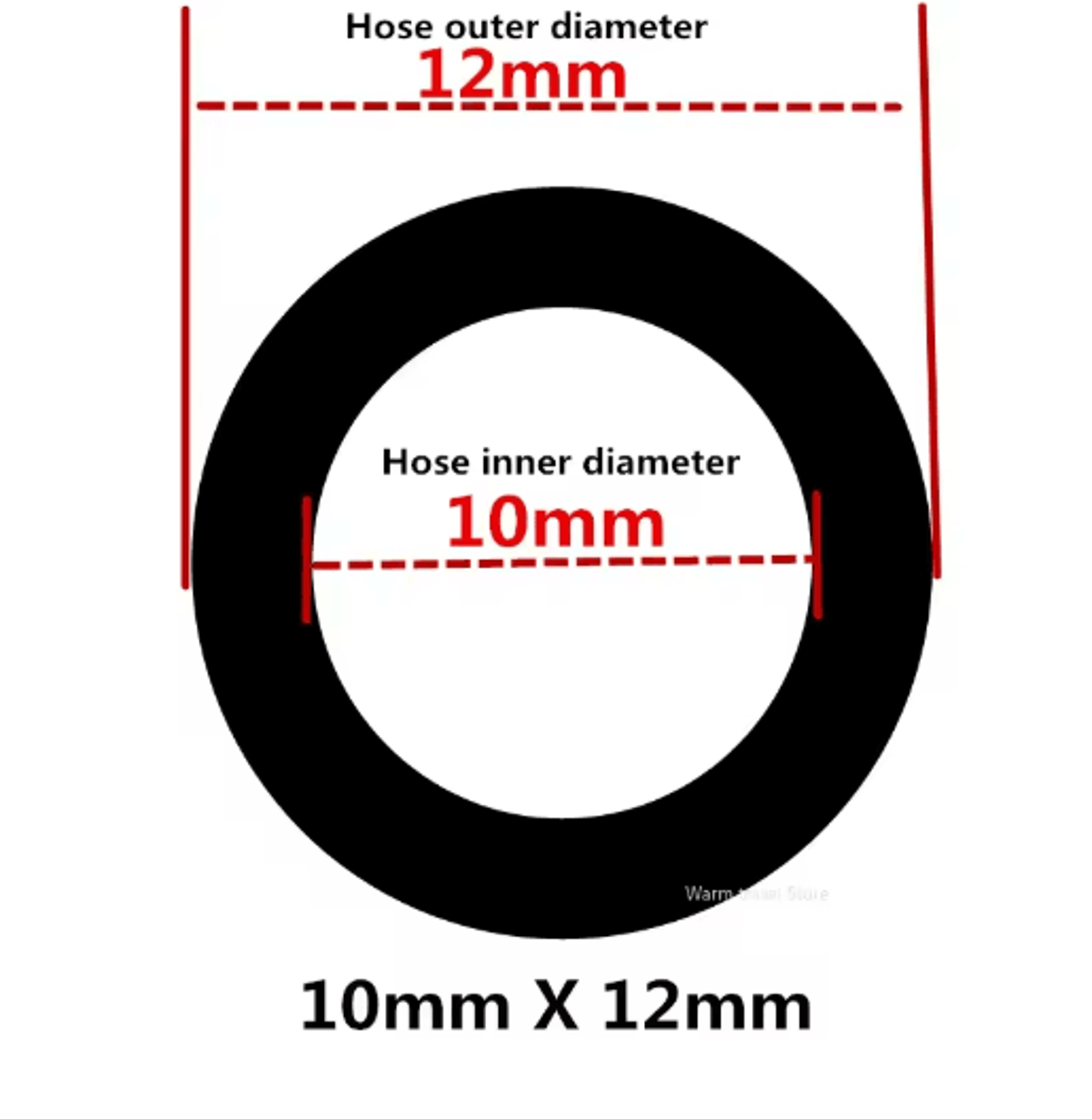 Transparent FoodGrade PVC Hose Pipe 412mm For Aquarium Pump  General Use 4