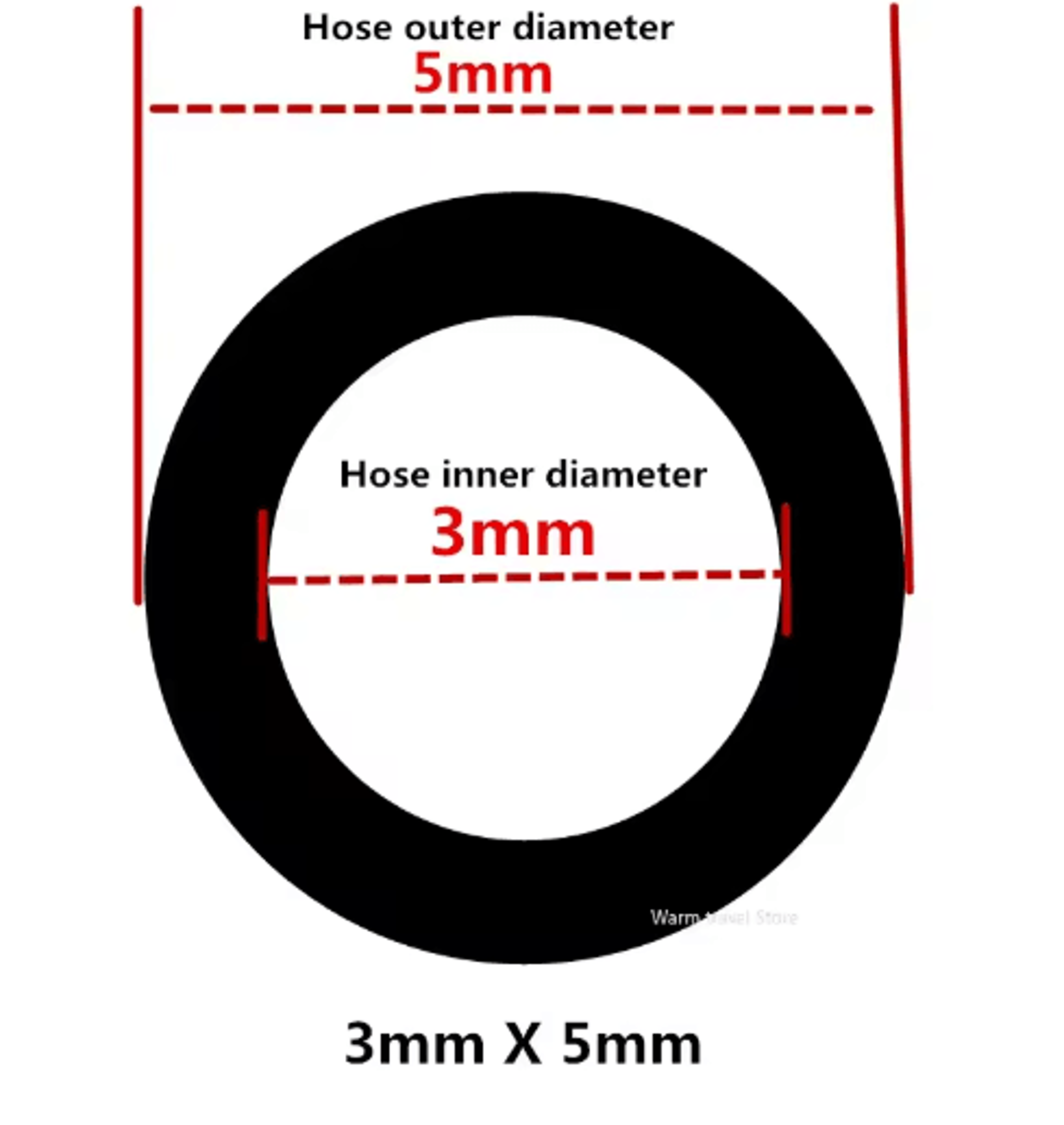 Transparent FoodGrade PVC Hose Pipe 412mm For Aquarium Pump  General Use 10