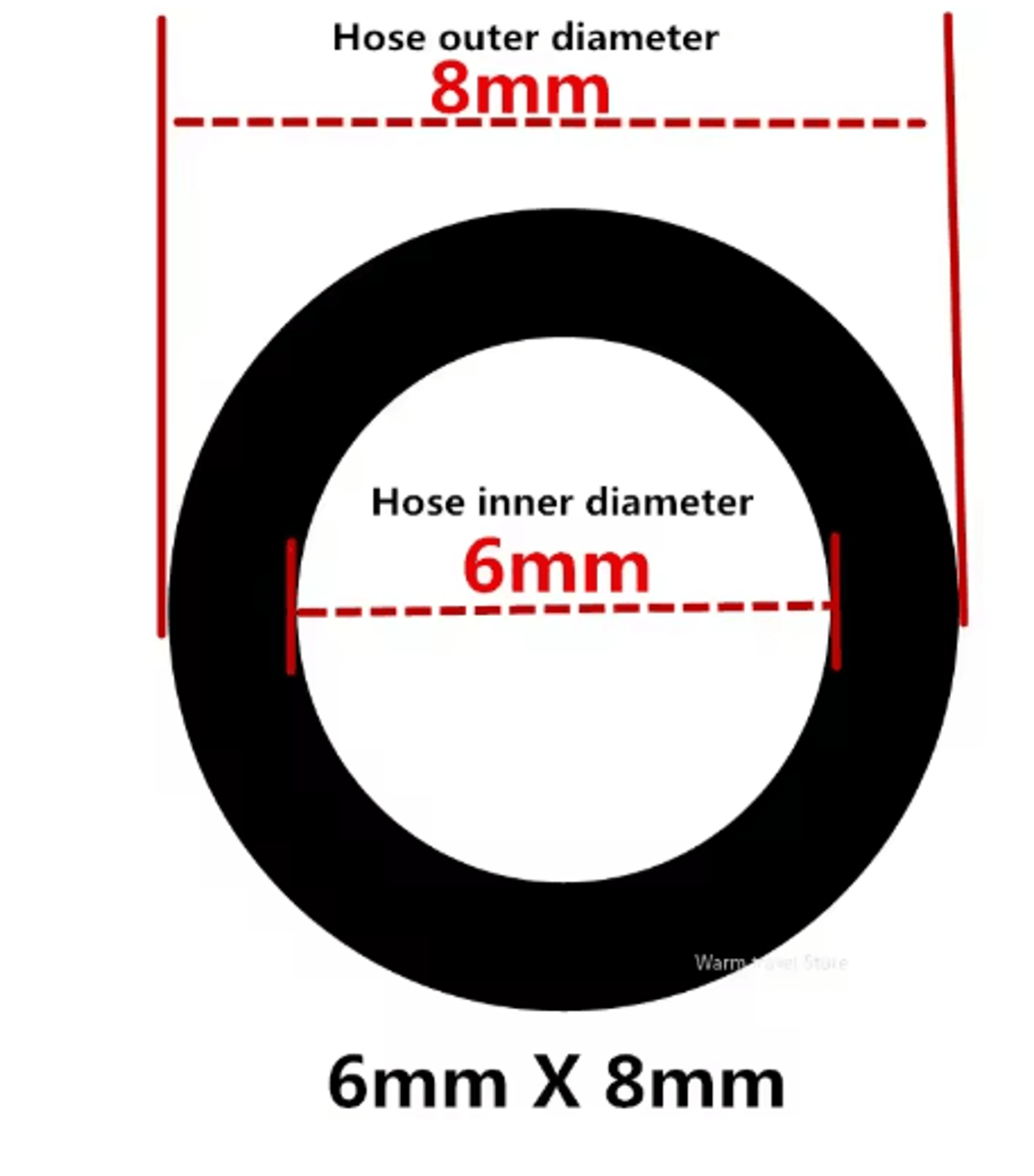Transparent FoodGrade PVC Hose Pipe 412mm For Aquarium Pump  General Use 7