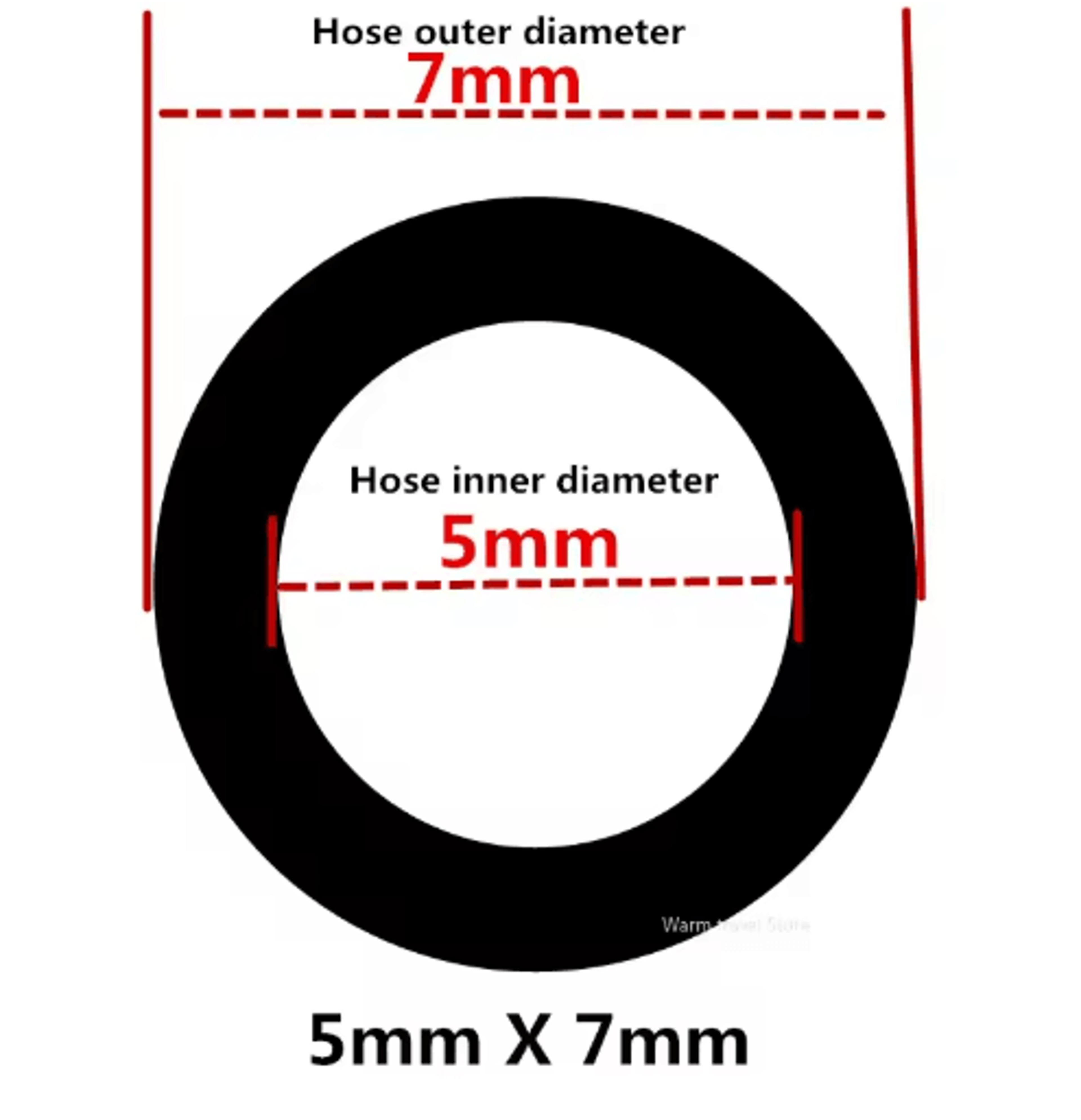 Transparent FoodGrade PVC Hose Pipe 412mm For Aquarium Pump  General Use 8