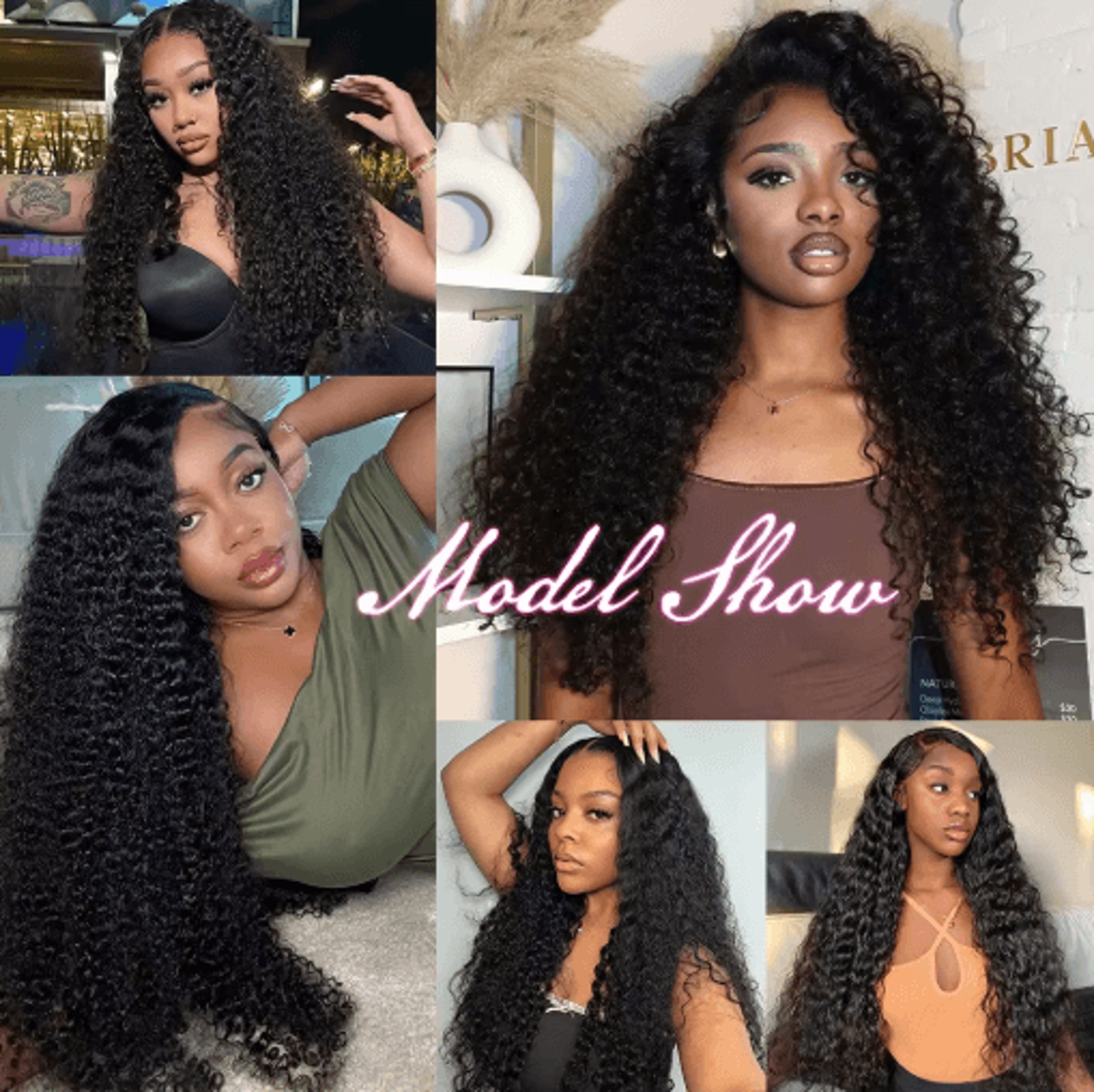 Luvin Curly Bundles Human Hair 30 34 Inch Deep Wave Raw 1 3 4 Hair Bundles 100 Unprocessed Double W 0