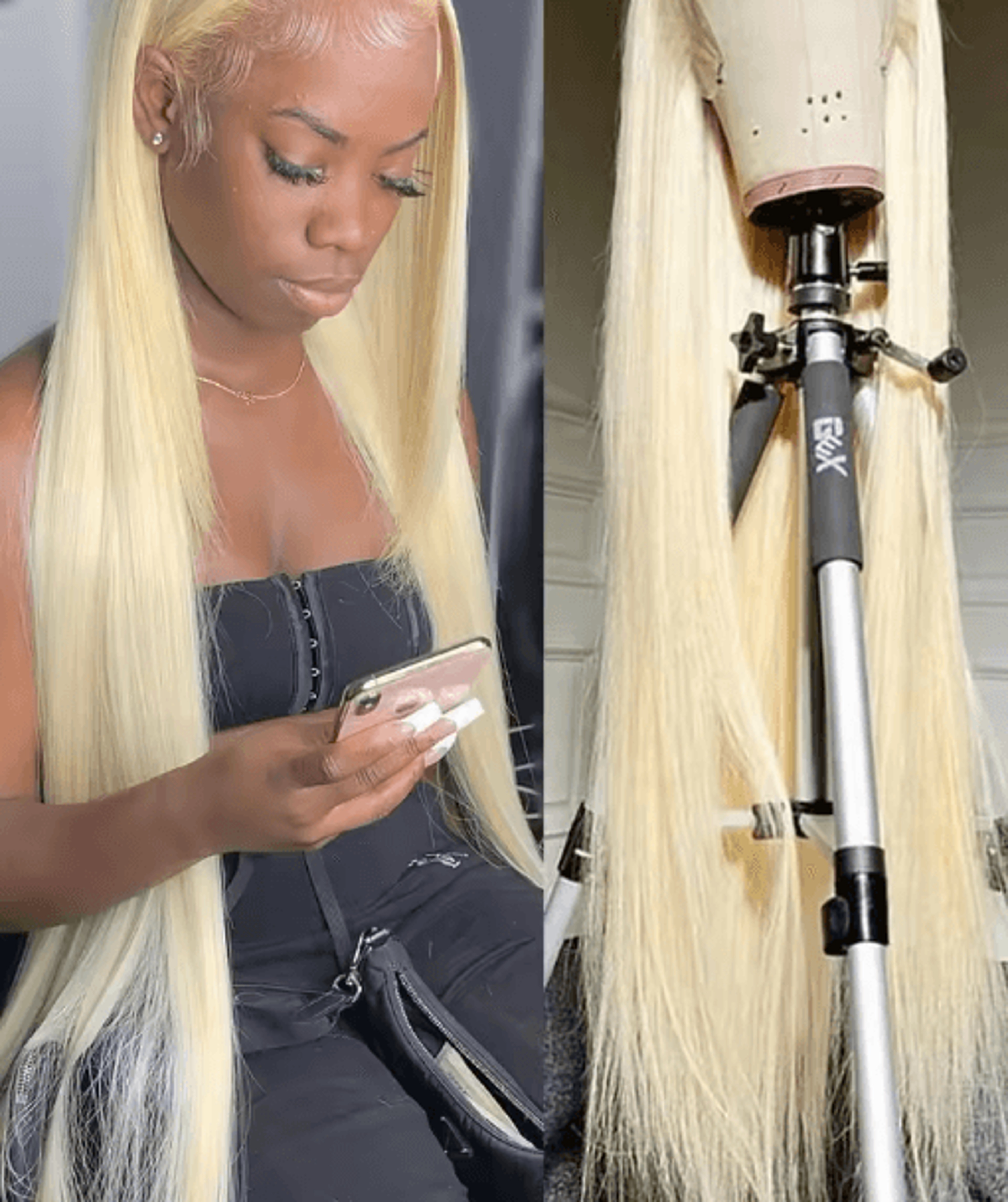 613 Honey Blonde Straight Human Hair Wig With HD Transparent Lace 13by4  13by6  360 0