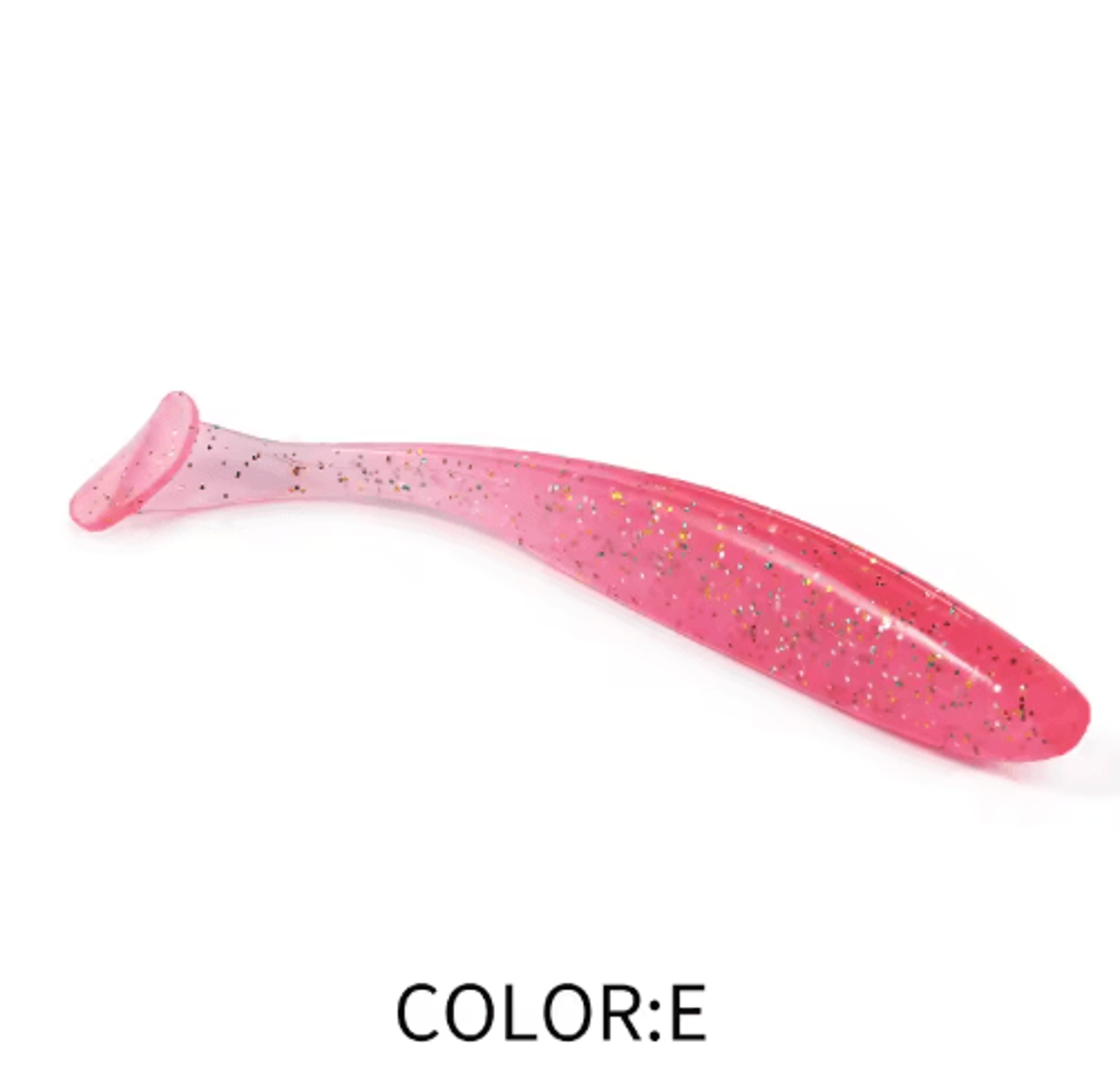 Supercontinent Double Color Soft Shad Lure T Tail Silicone Fishing Bait 20
