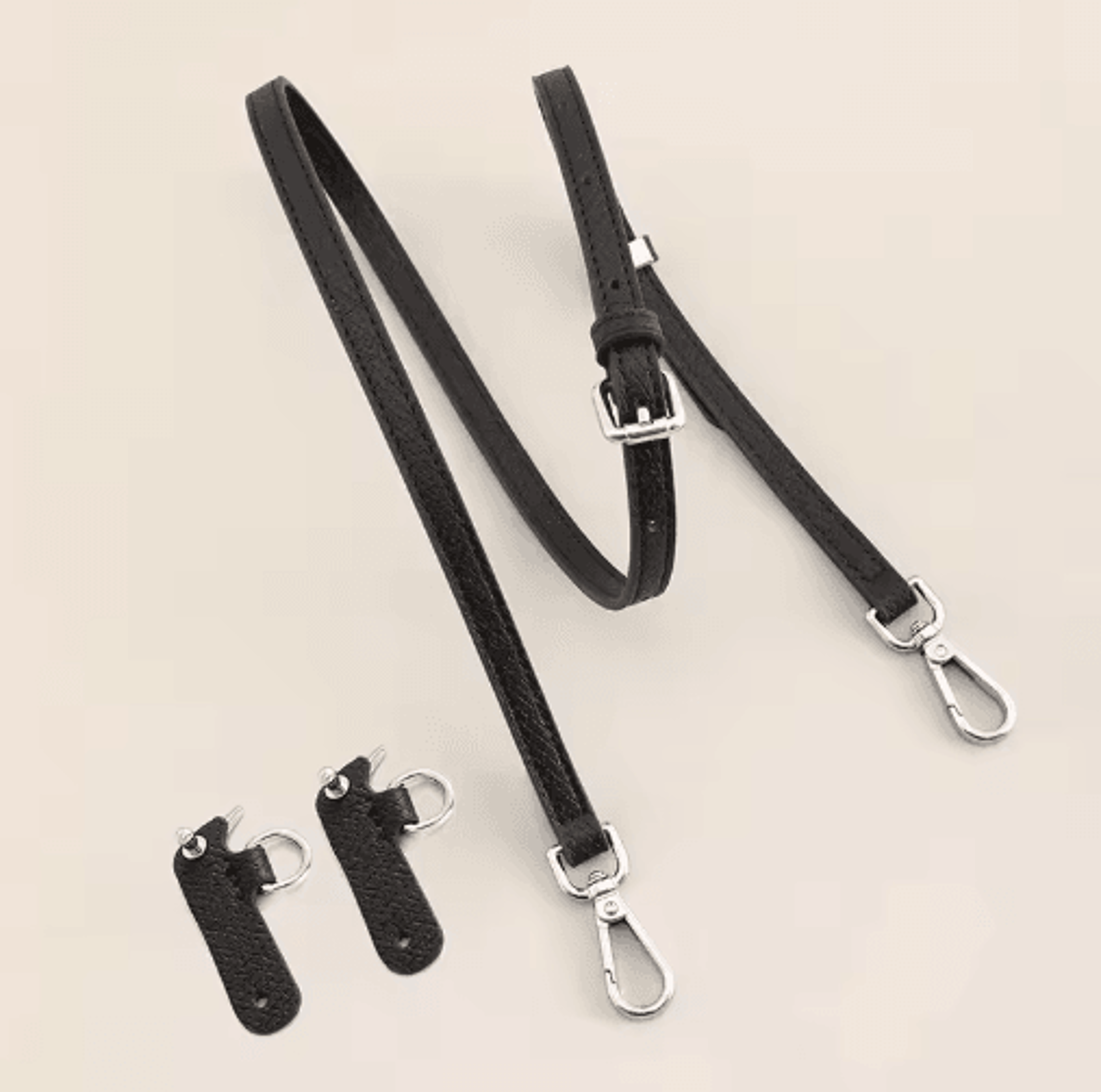 Leather Replacement Crossbody Strap For Longchamp Mini Bag No Punch Adjustable Shoulder Strap 1