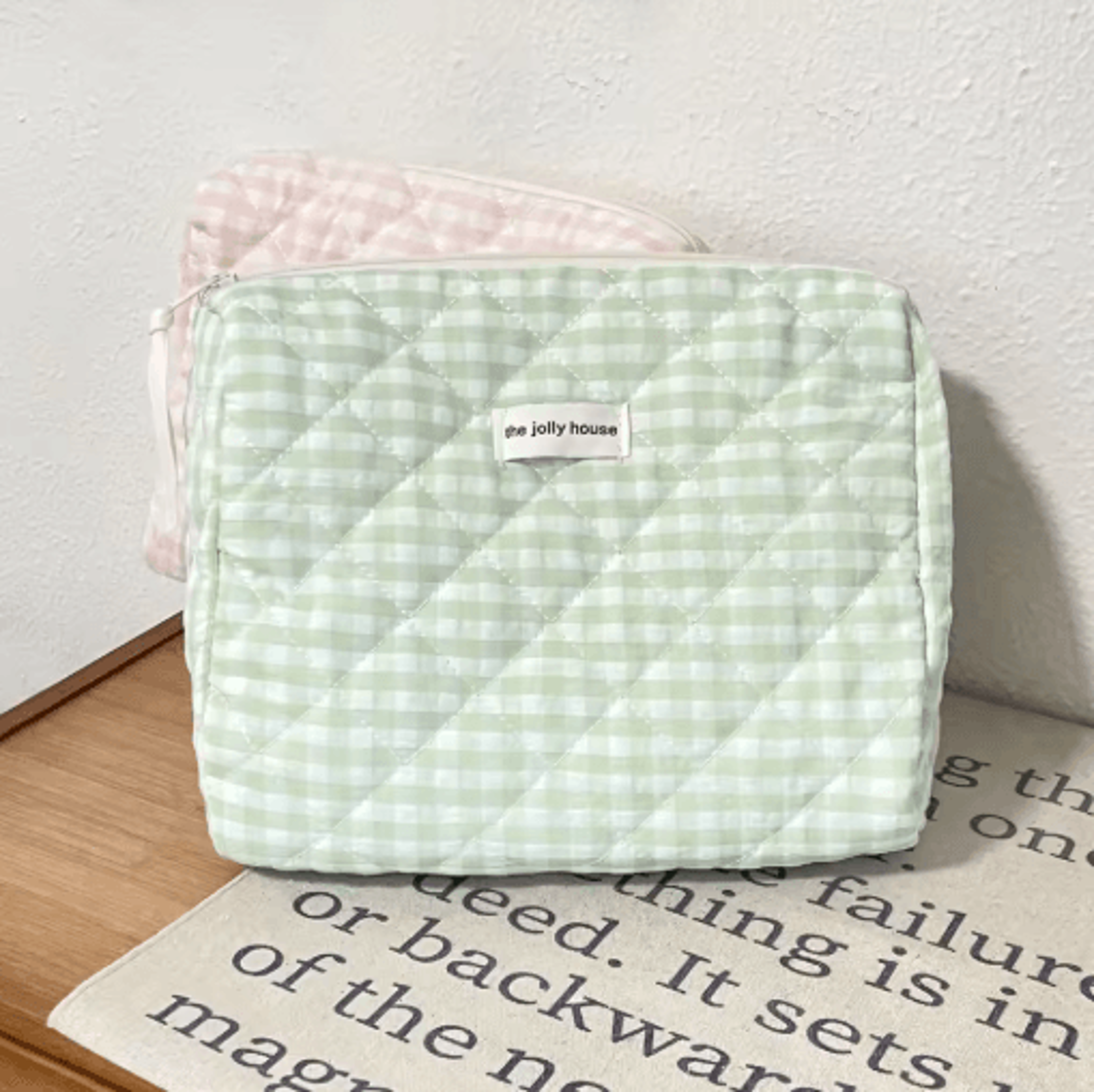 Large Capacity Womens Cosmetic Bag Zippered Travel Clutch And Small Storage Handbag 2