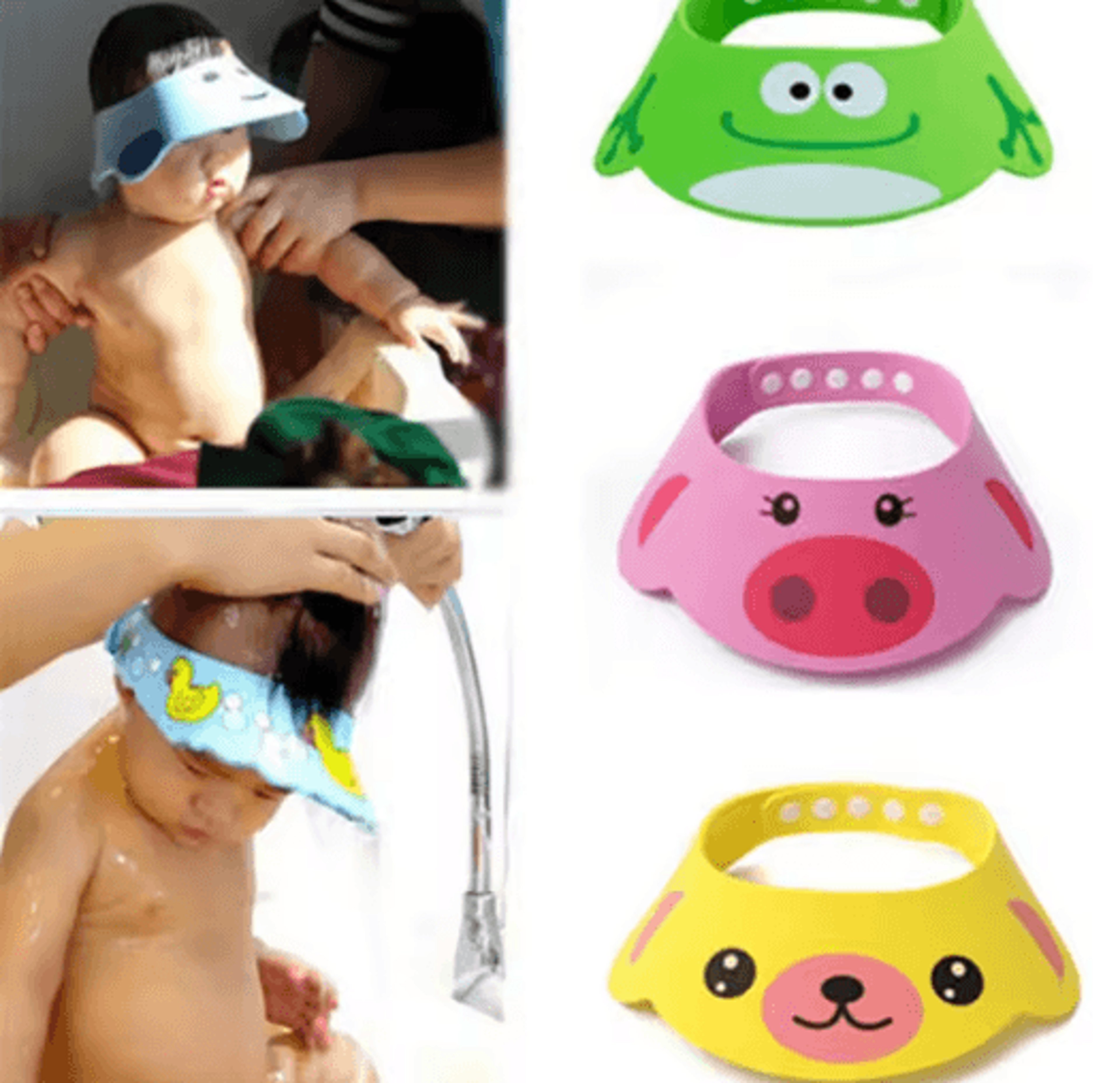 Adjustable Baby Shower Hat  Toddler Shampoo Bath Visor Hair Protection Cap 0