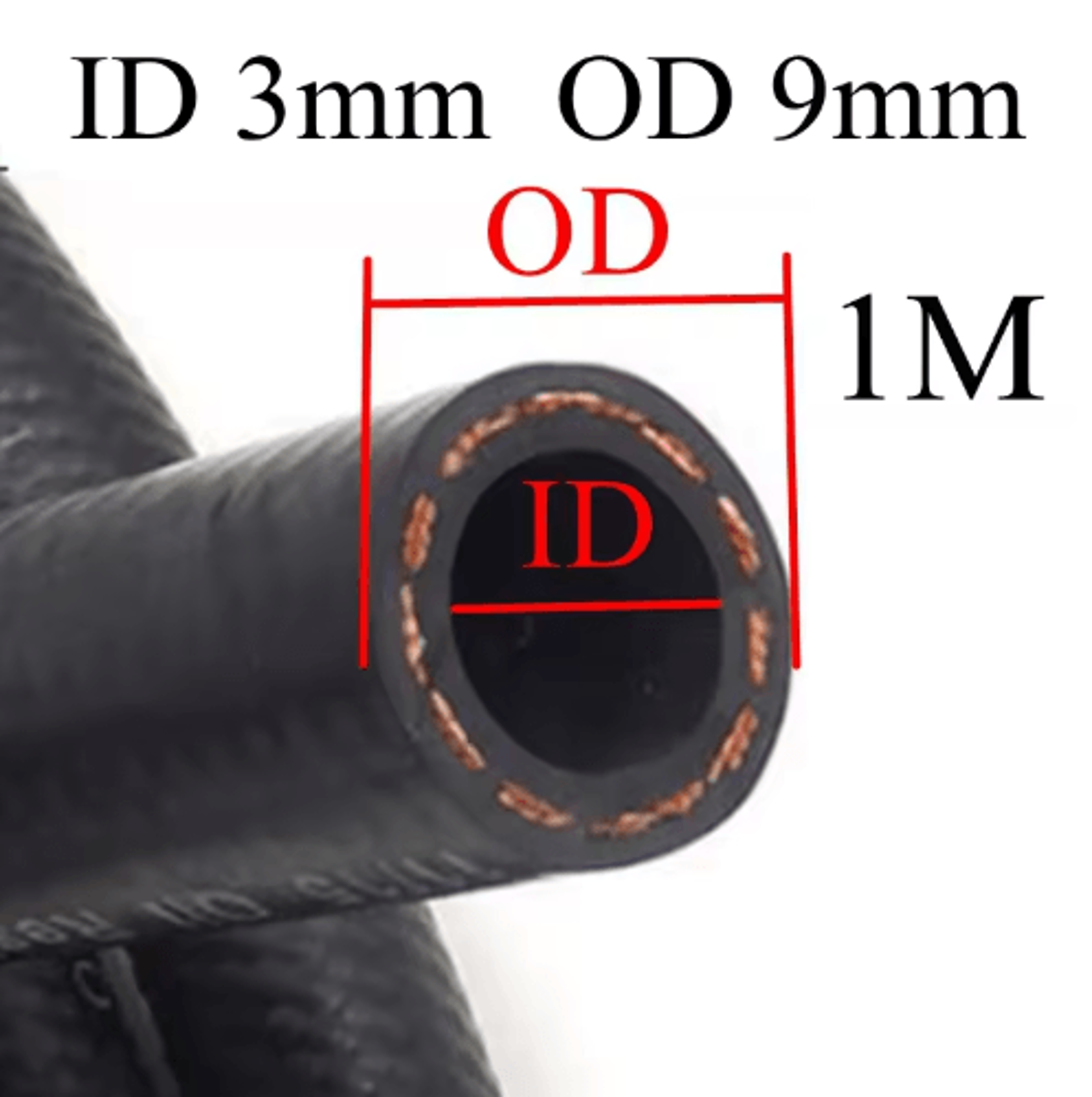 Flexible Car Fuel Hose Multi Size Fuel Line For Transfer  Automotive Use 1M To 3M 10