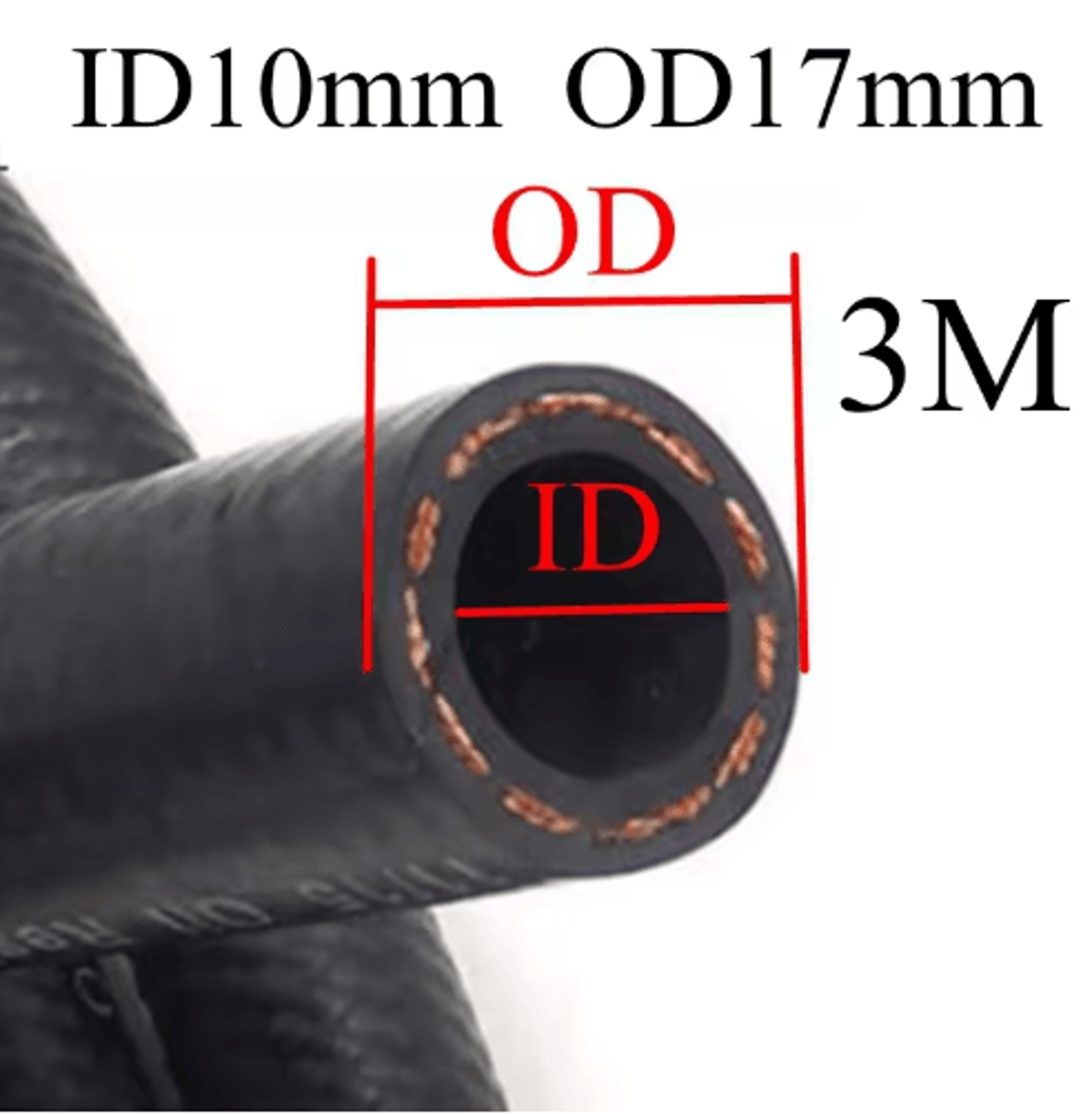 Flexible Car Fuel Hose Multi Size Fuel Line For Transfer  Automotive Use 1M To 3M 3