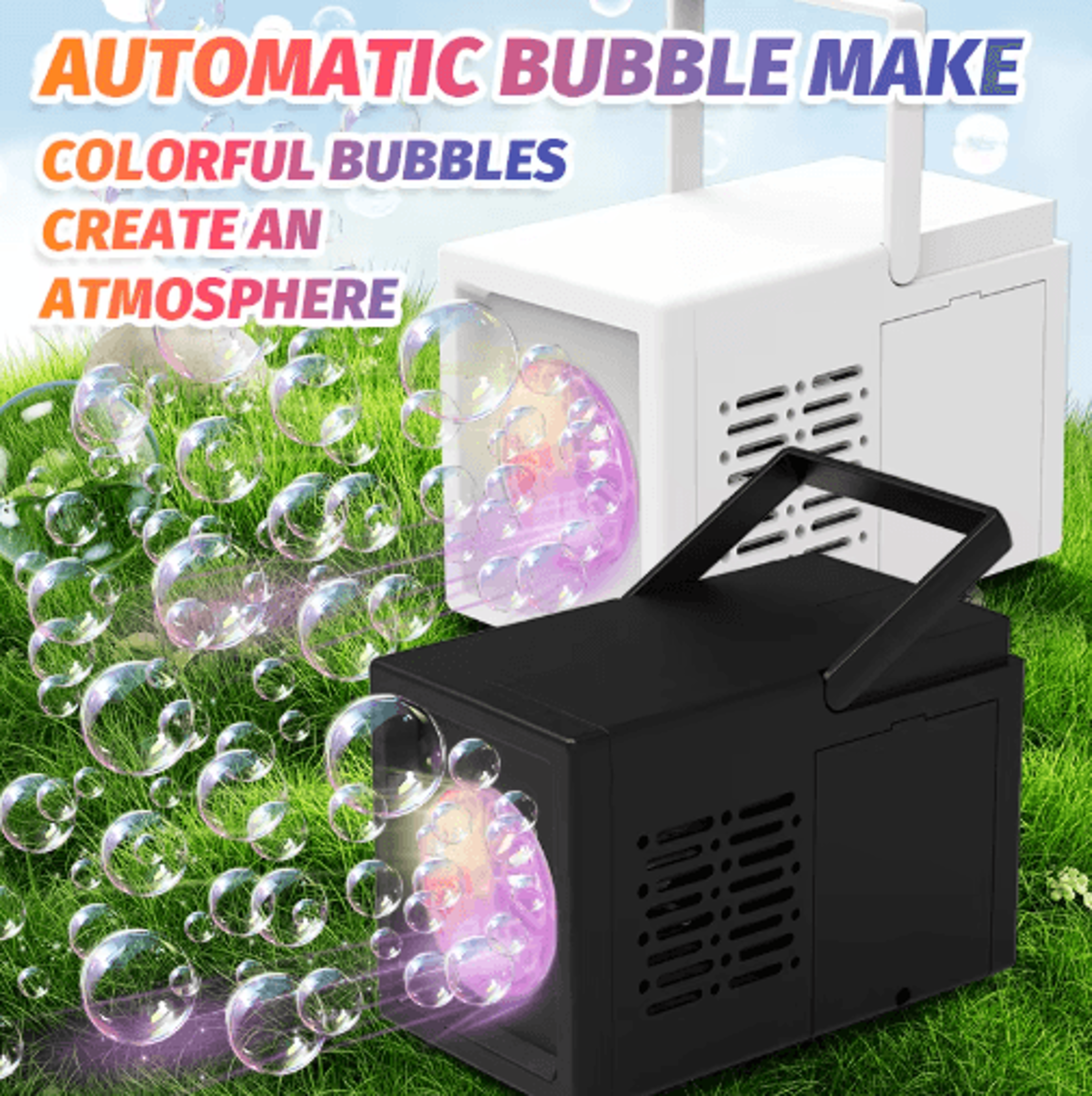 10Hole Automatic Electric Bubble Machine  Handheld Bubble Blower Toy For Outdoor Parties 6