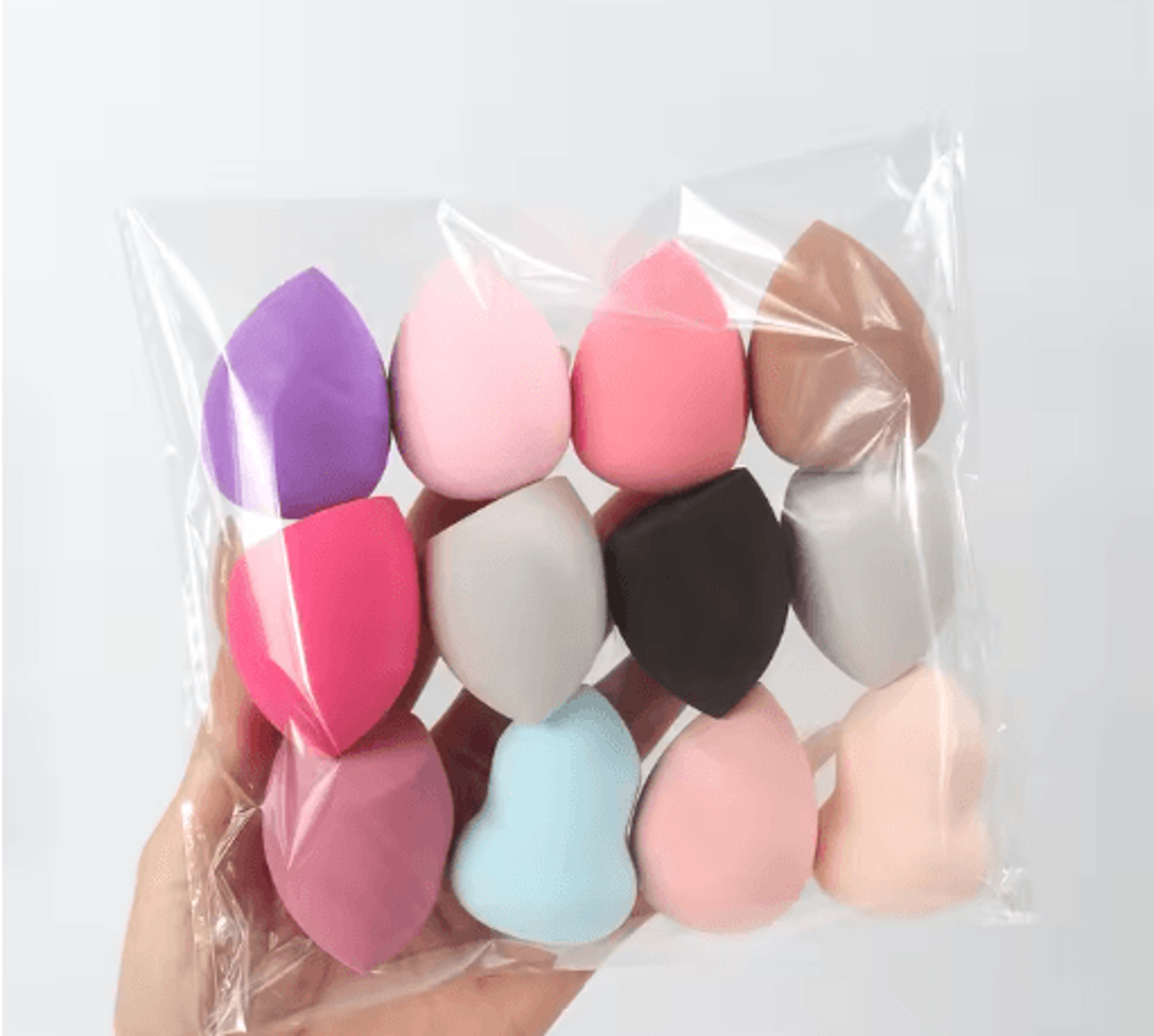 Medium Beauty Makeup Sponges Set  Random Shapes  Colors For Liquid Cream  Powder 660 Pcs 7