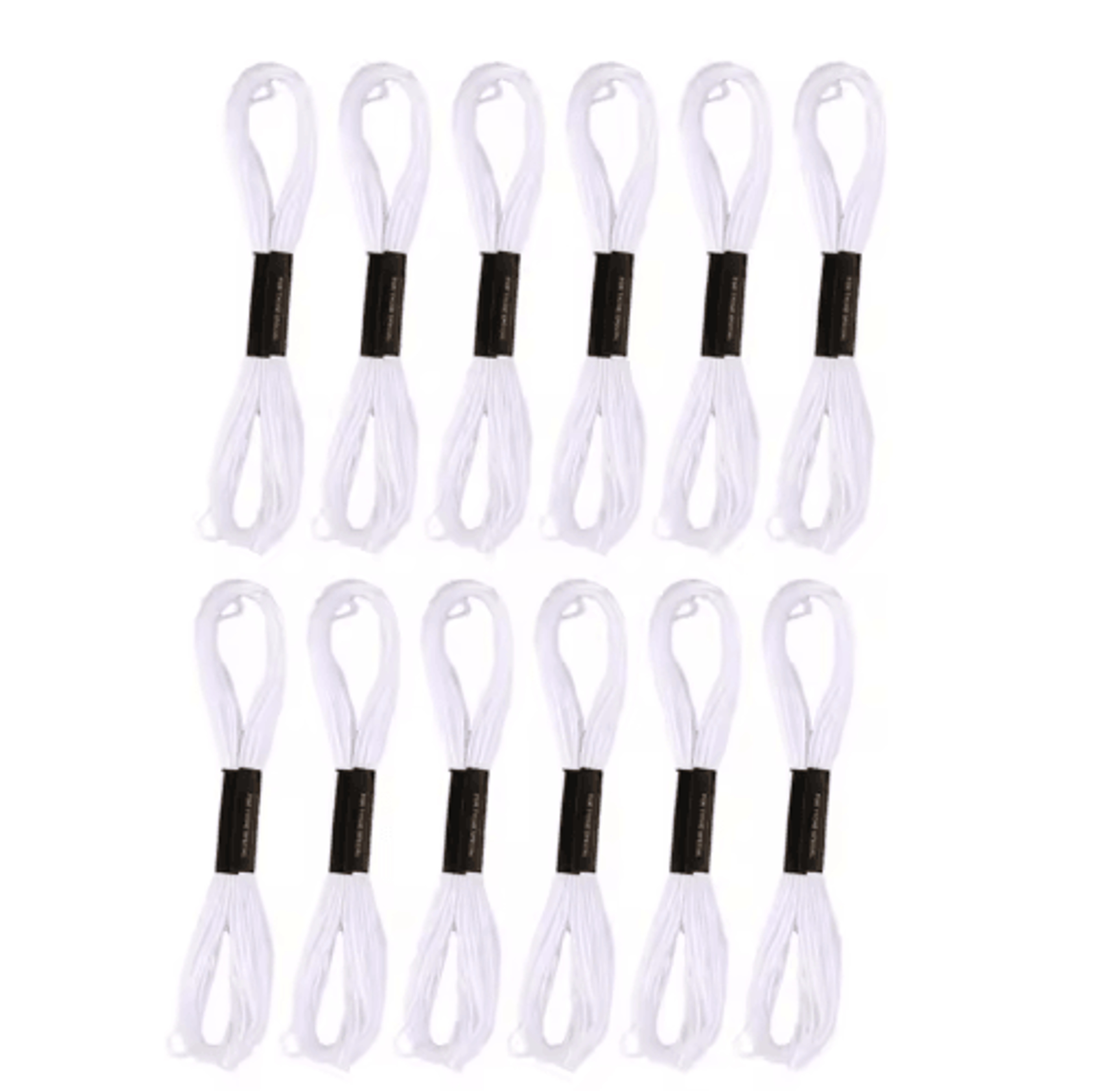 Cross Stitch Embroidery Thread Set  24 Skeins Black  White Floss For DIY Sewing Crafts 3