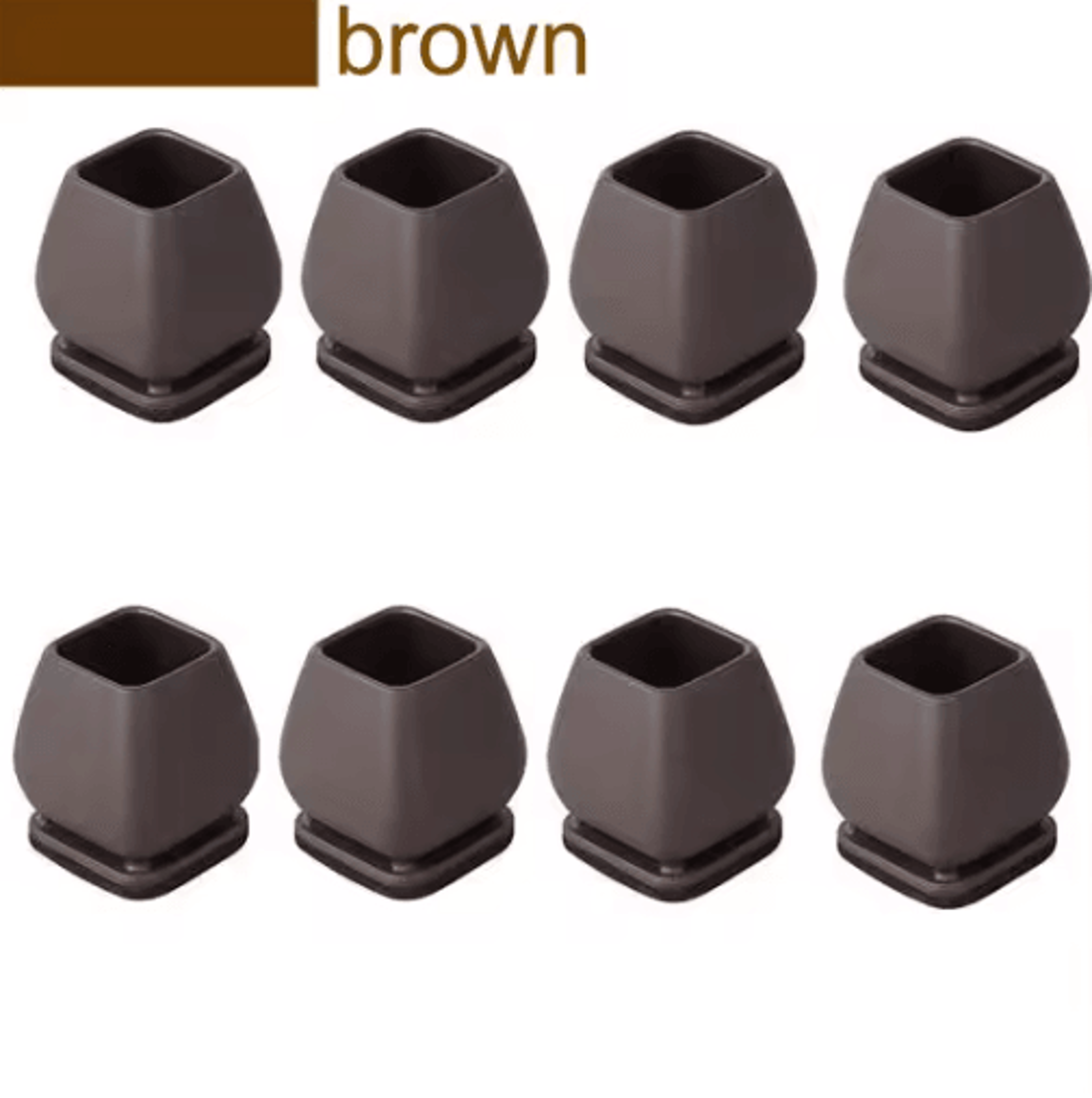 FlexGuard 15 Angled Felt Chair Leg Floor Protectors 8Pack 8