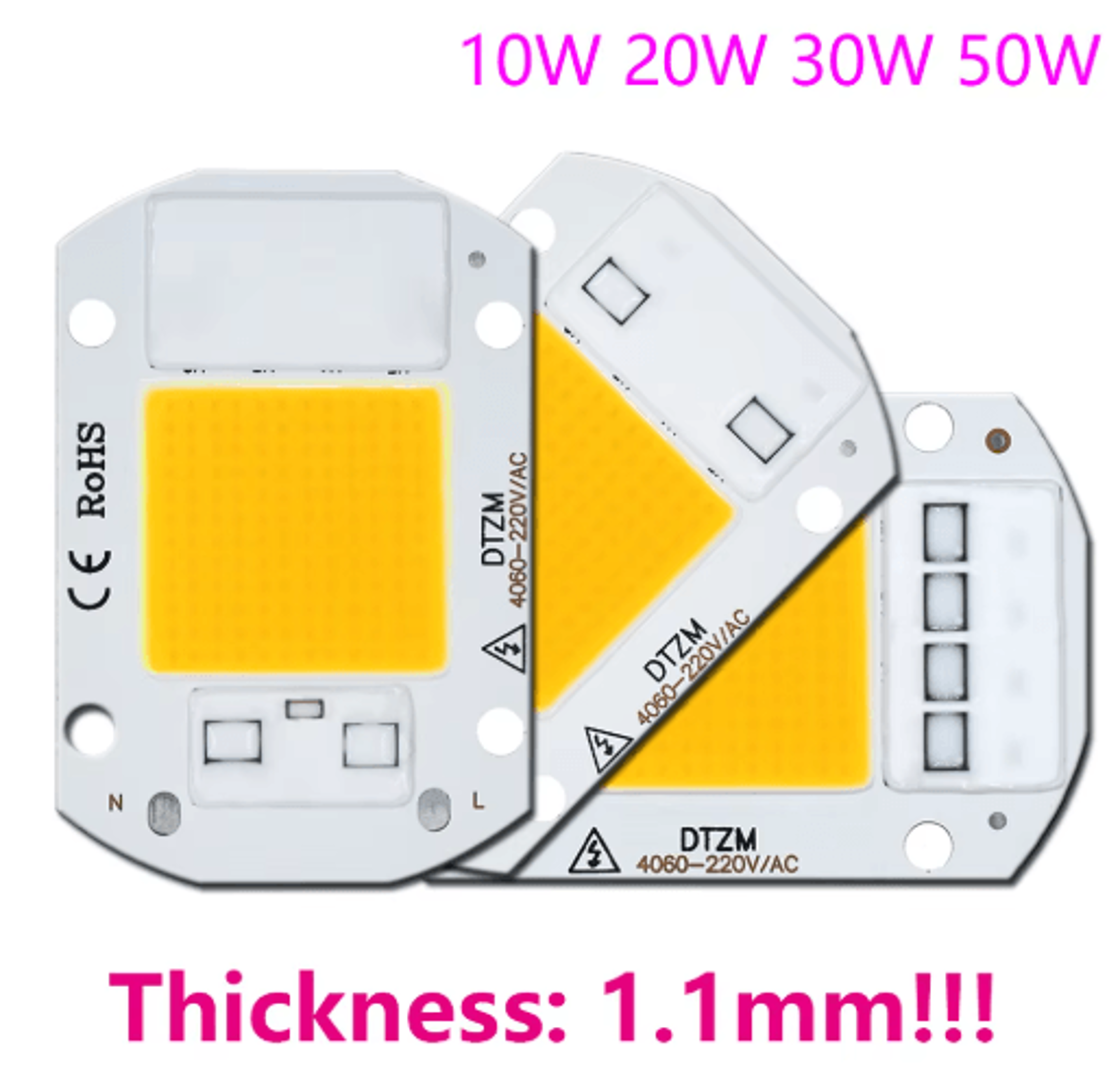 UltraBeam 220V HighPower LED COB Matrix Flood Light 5W50W Options 3