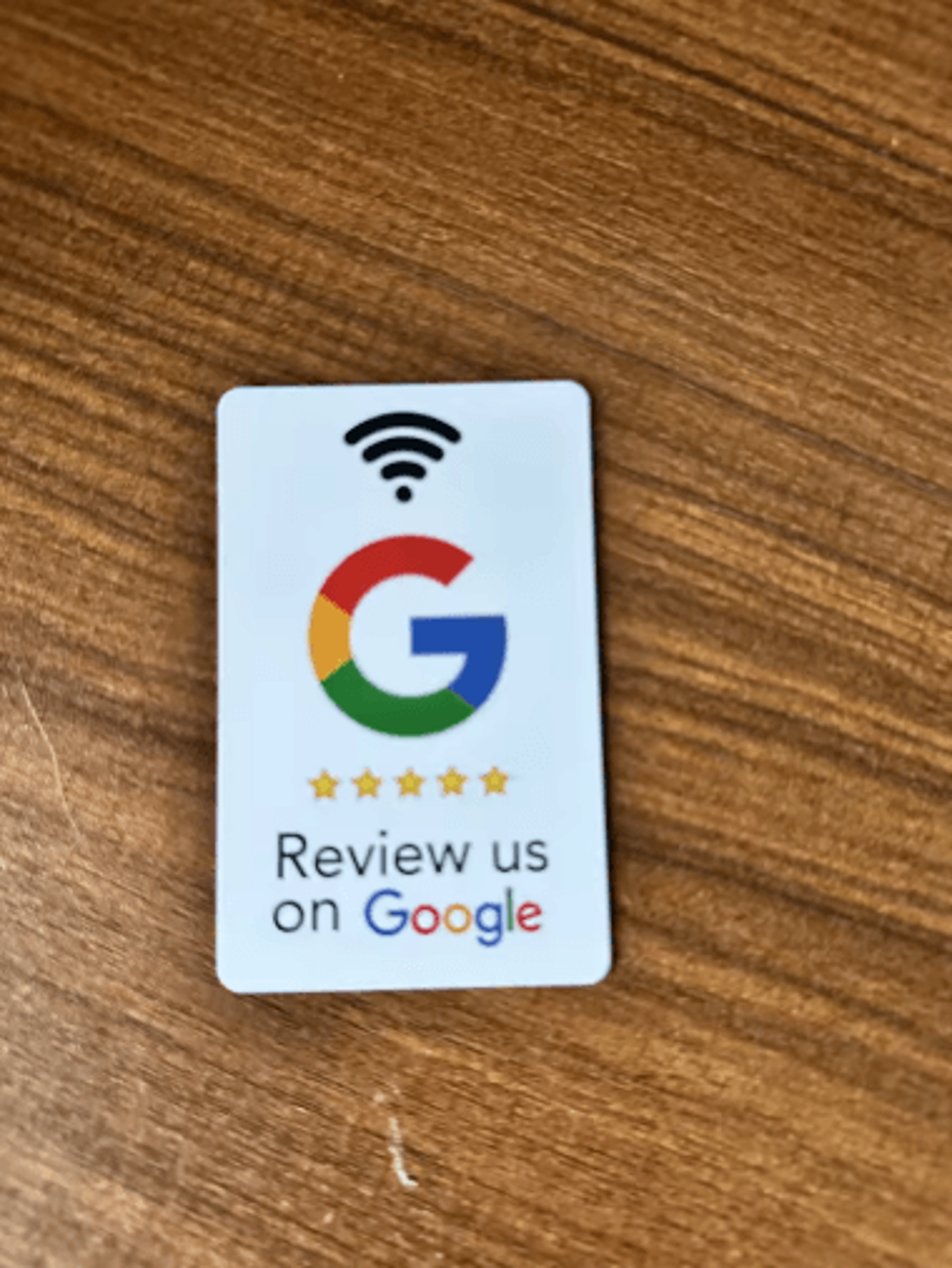 ReviewTap NFC Google Review Acrylic Stand And Card NTAG215 Waterproof 11
