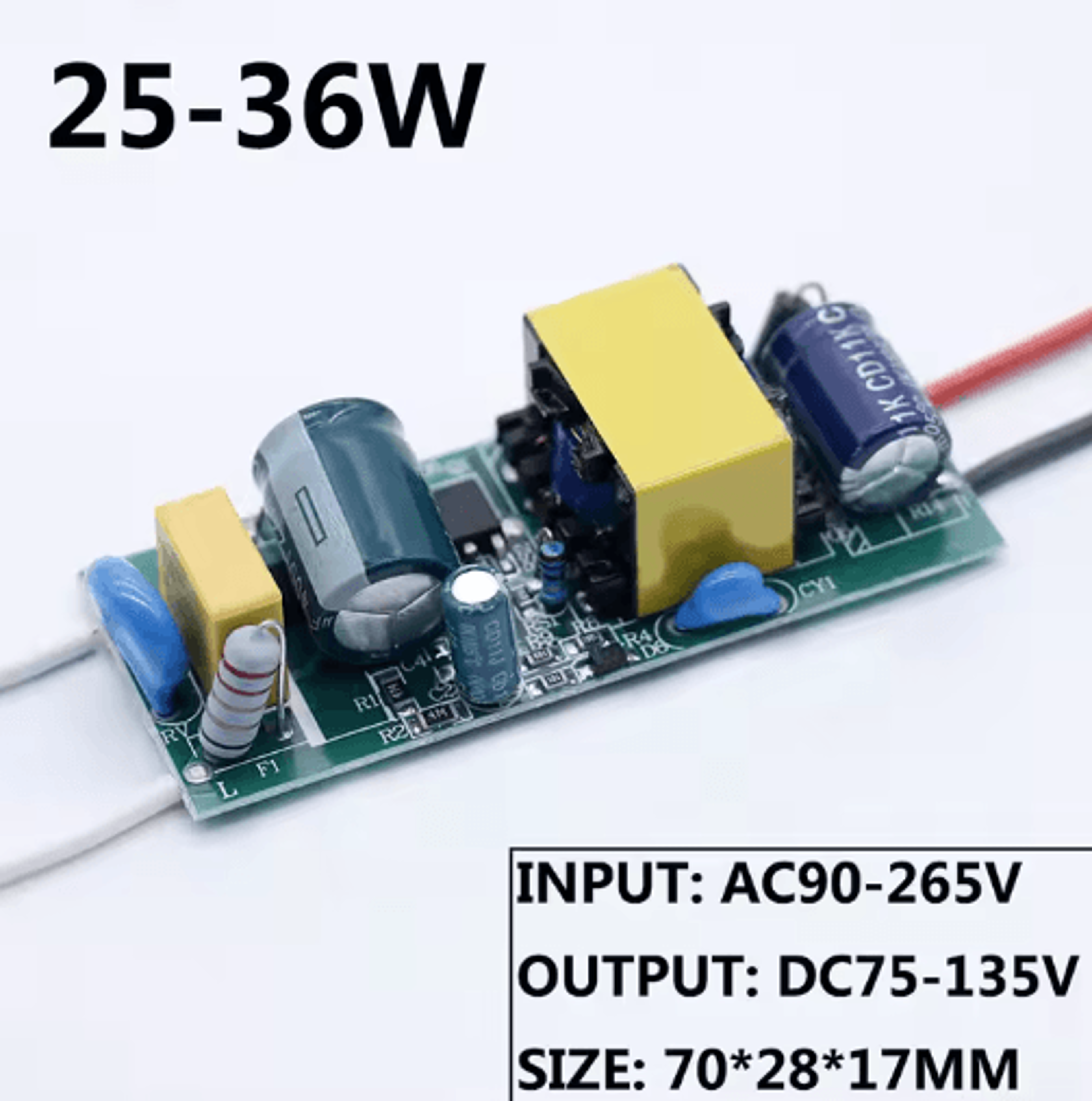 PowerMate 220V Constant Current LED Driver Board 1W36W 300mA 1