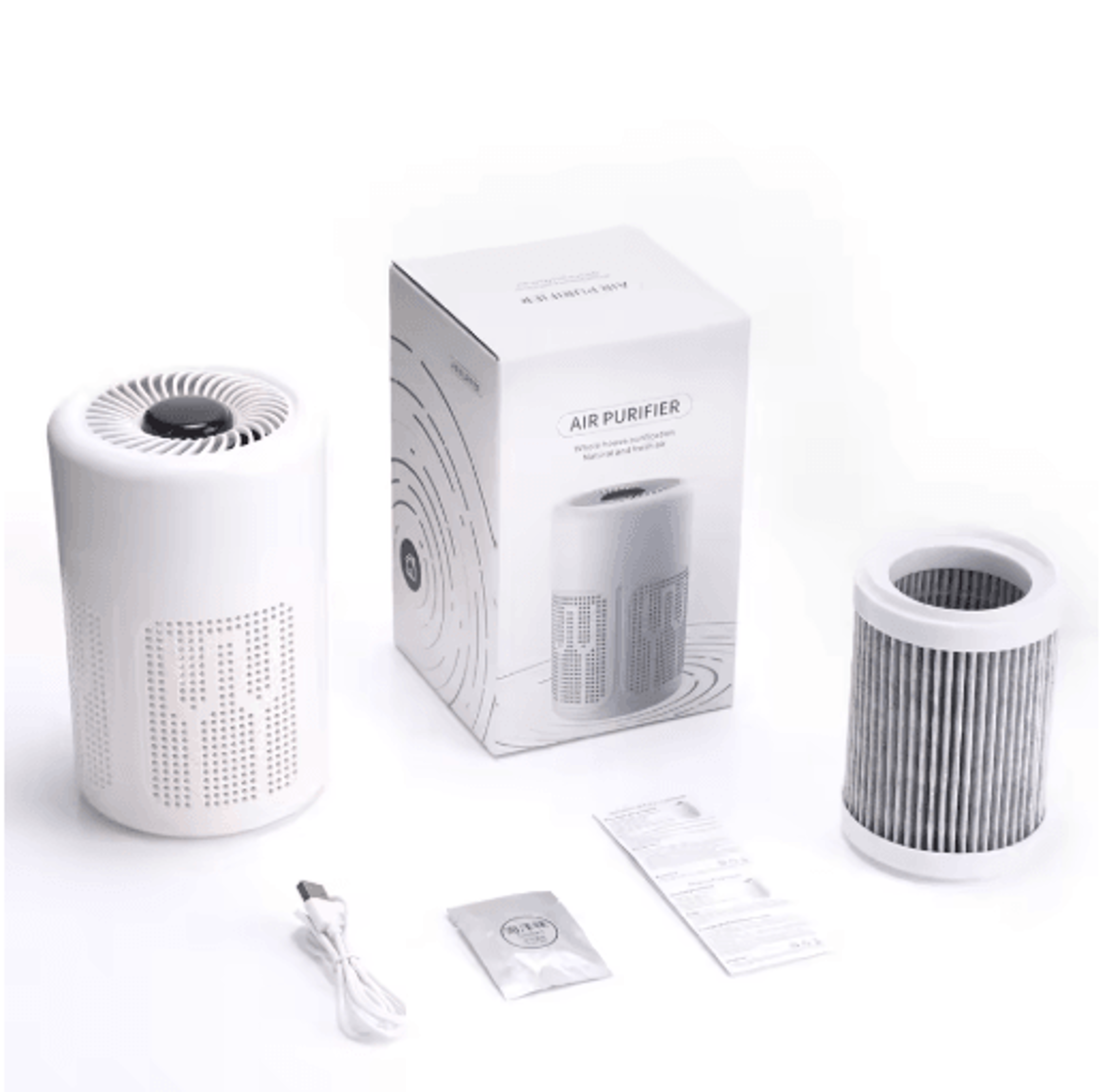 PureBreathe USB Portable Air Purifier With HEPA And Negative Ion Technology 1