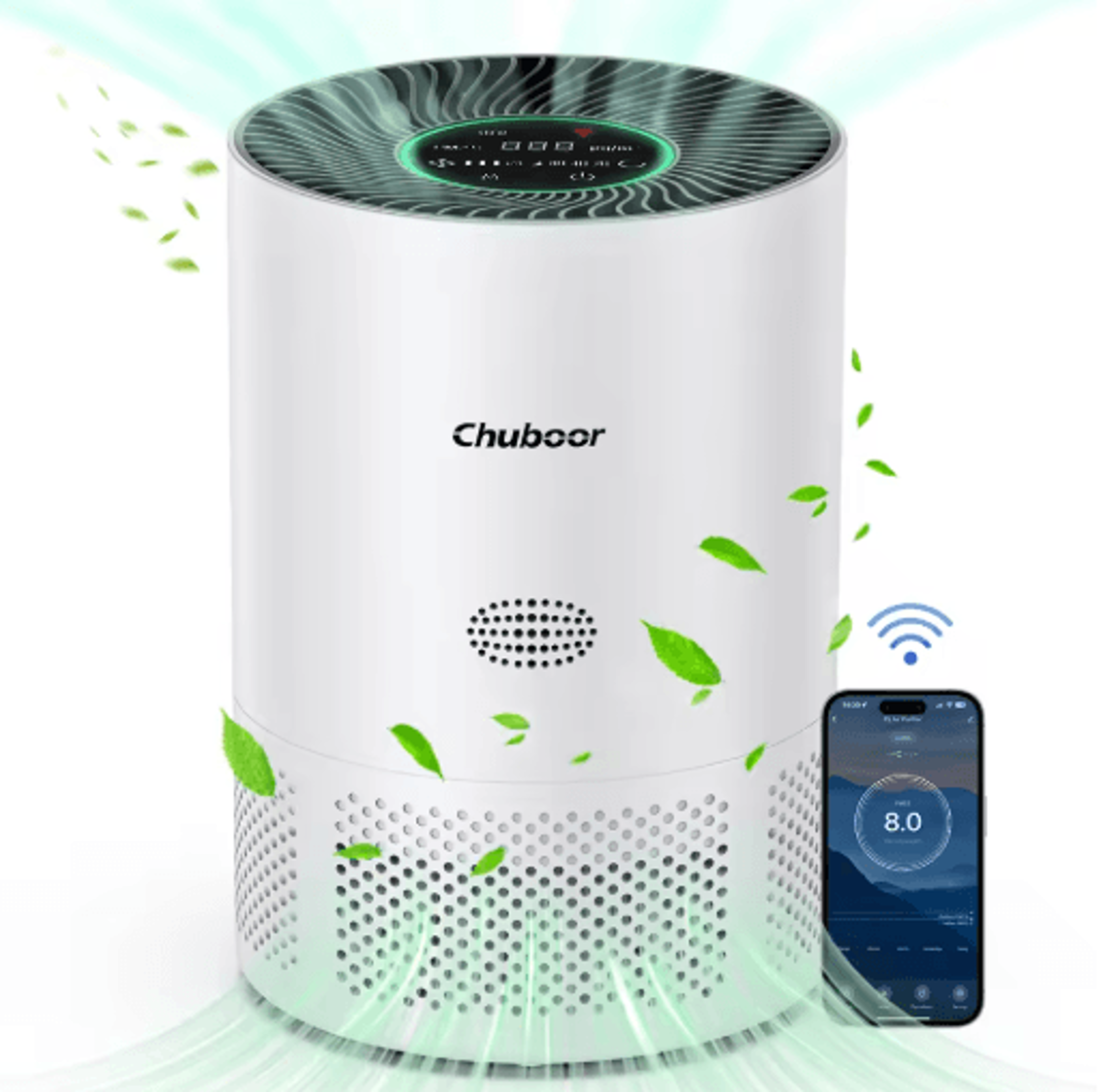 Chuboor HEPA Air Purifier For Home Allergies And Pet Hair Up To 360 Ft 4