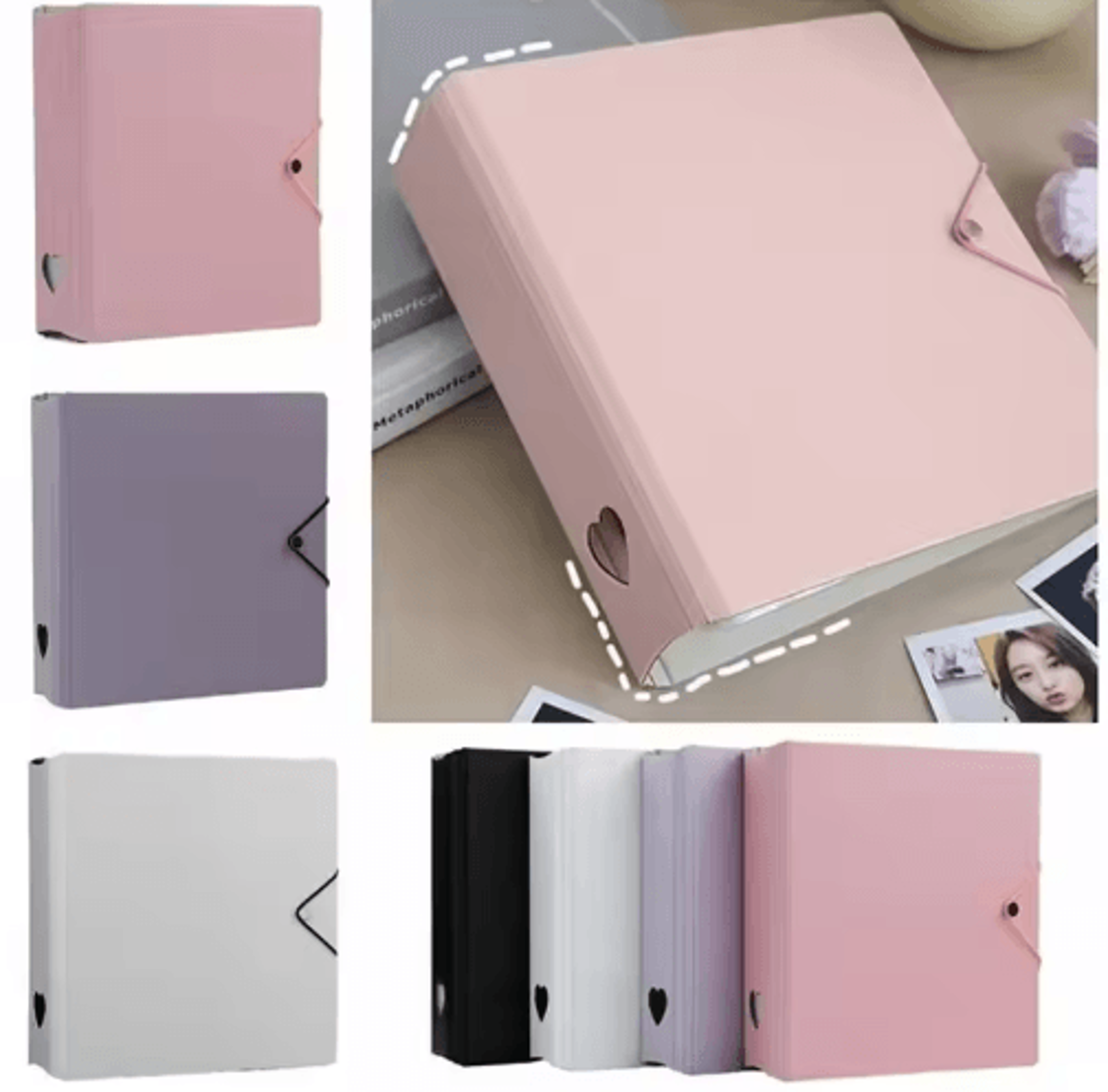 A5 Starlight Macaron Photocard Binder Cute INS Heart Album 0