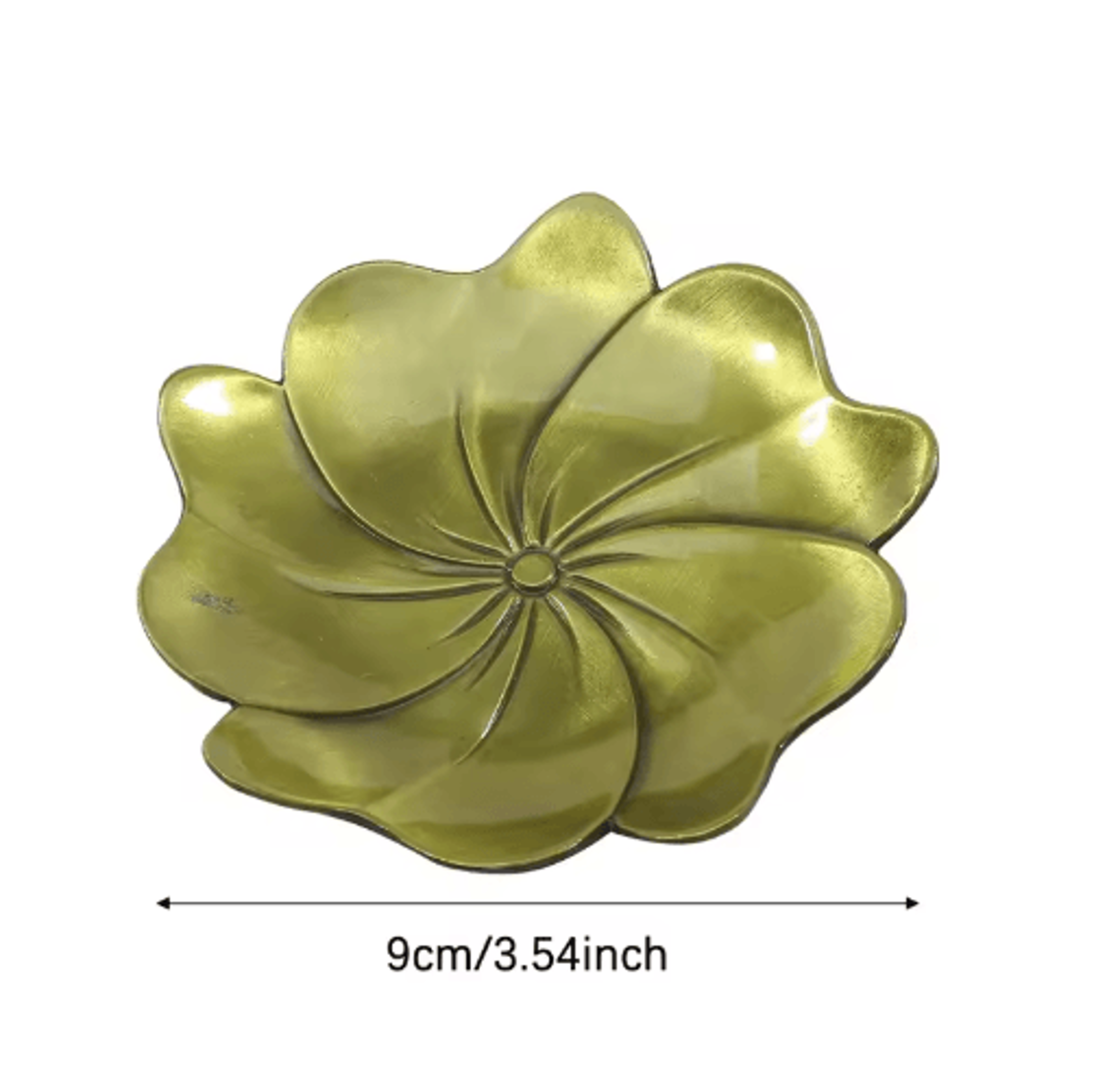 Decorative Brass Incense Burner With Heat Resistant Base Mini Holder For Sandalwood Incense 5