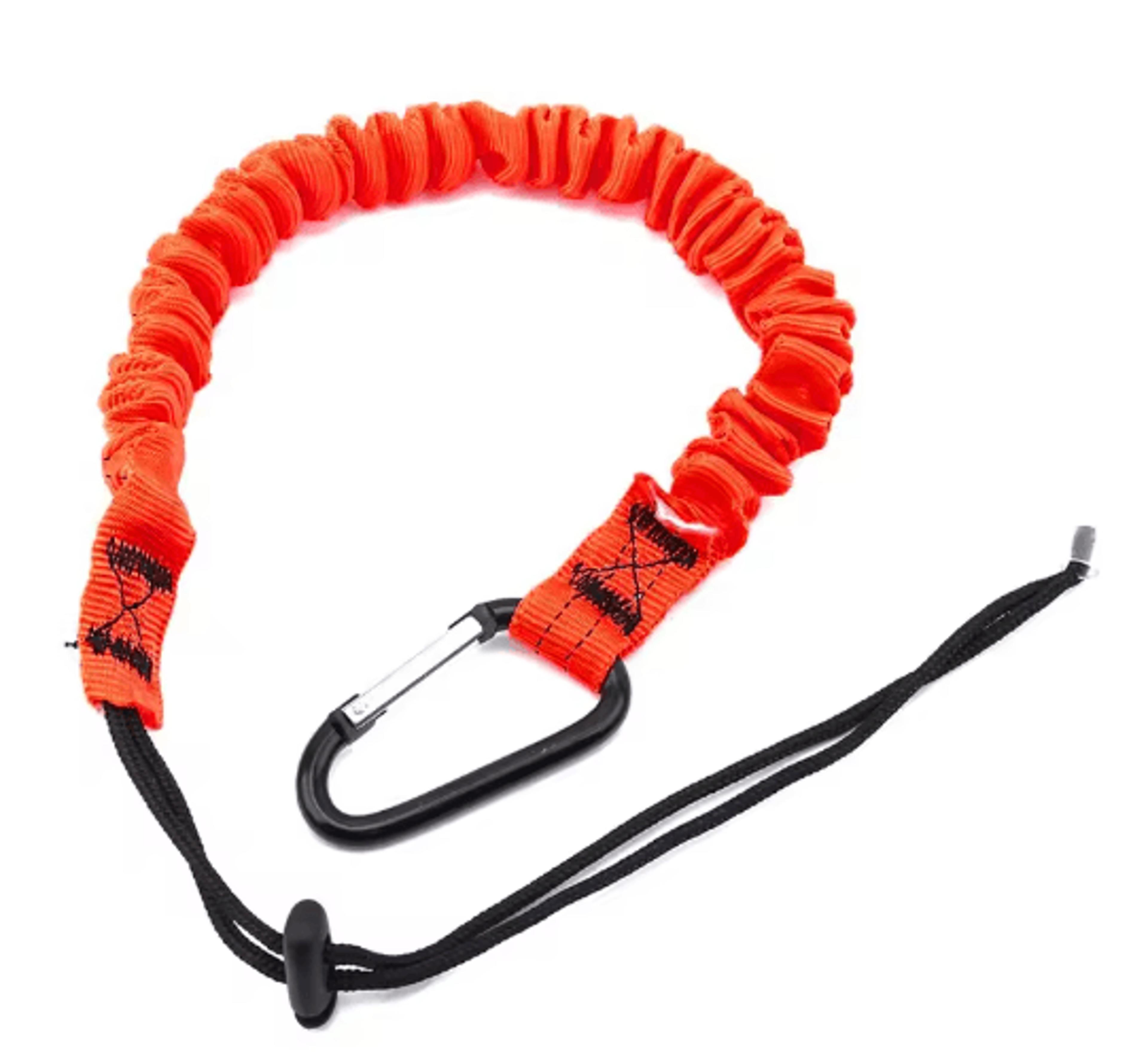 Professional Safety Lanyard With Elastic Buffer And Carabiner High Altitude Anti Fall Protection Be 4