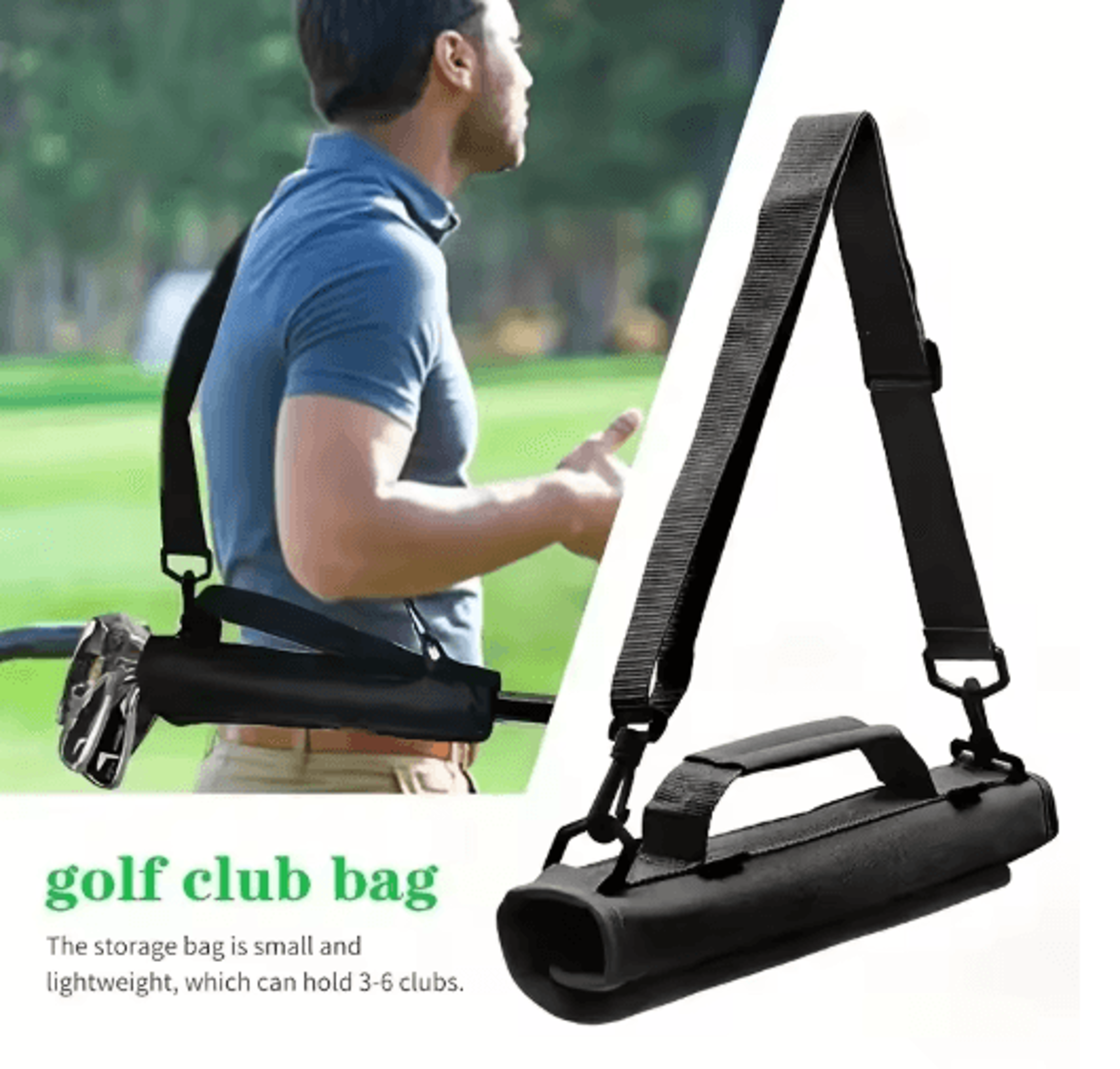 Lightweight Mens Golf Stand Bag Mini Carry Training And Driving Range Golf Case 7