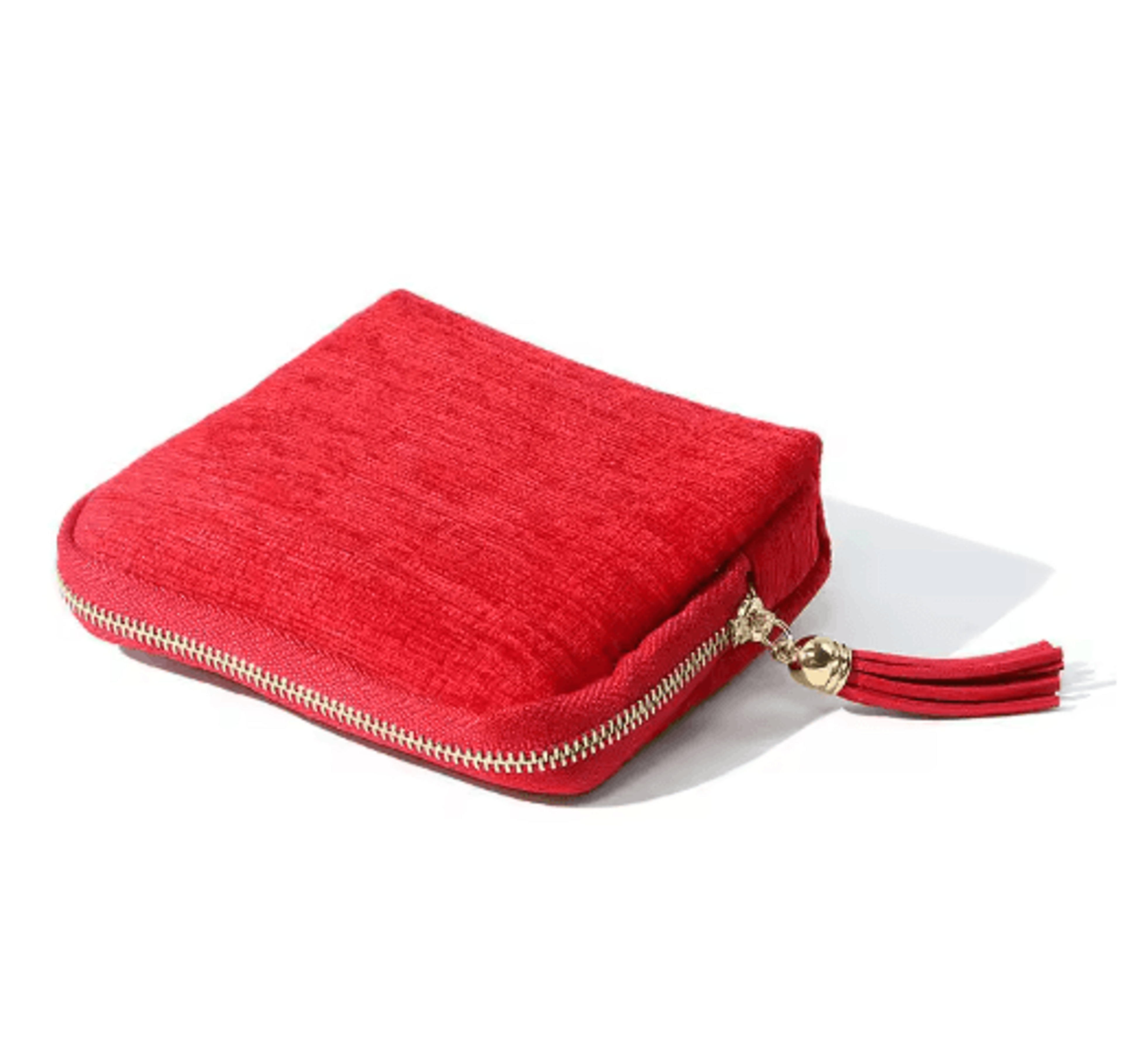 Portable Travel Jewelry Organizer Bag  MultiLayer Tassel Zipper Storage For Bracelets  Jade 1