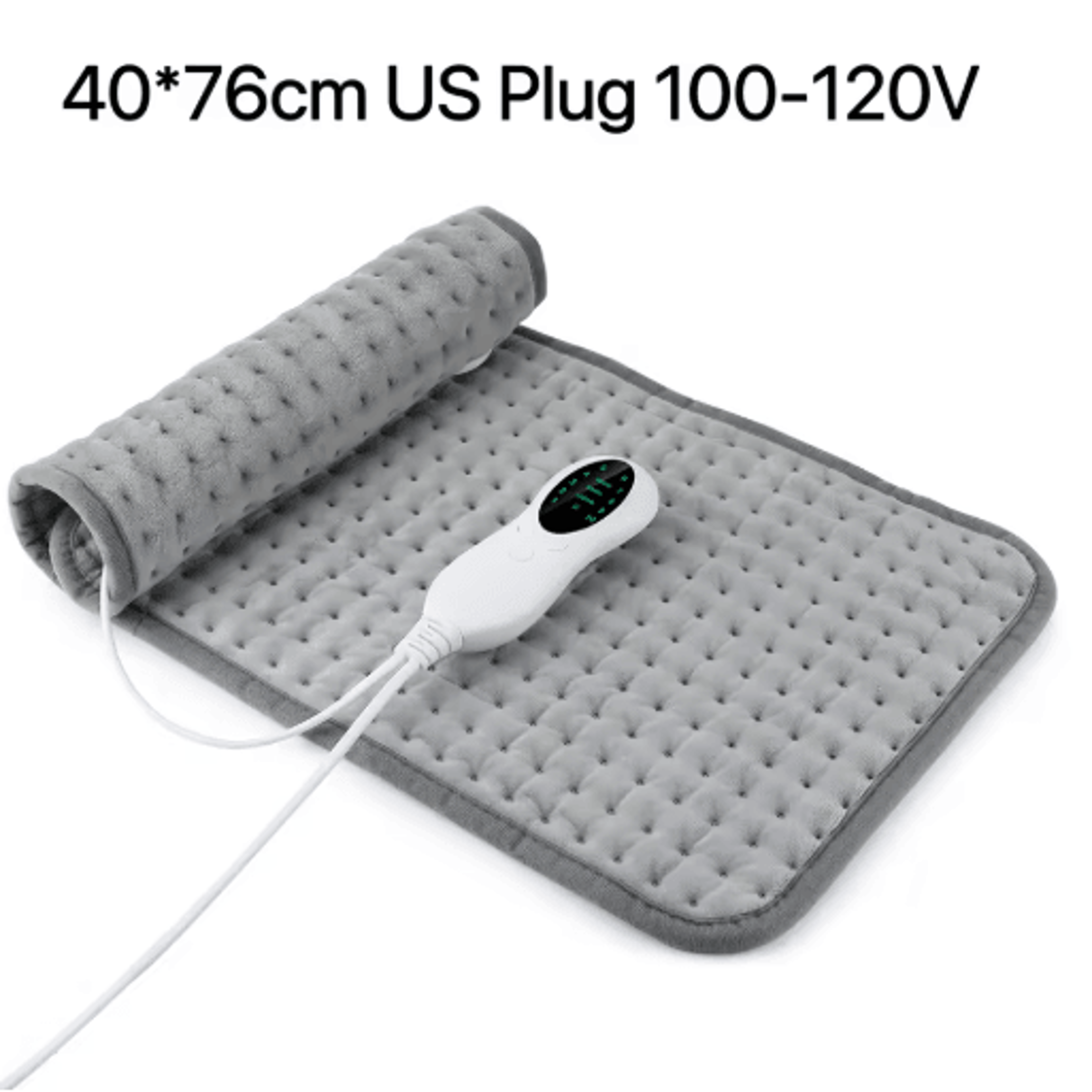 Electric Heating Pad With Timer  Adjustable Thermal Heated Cushion For Home  Office 2